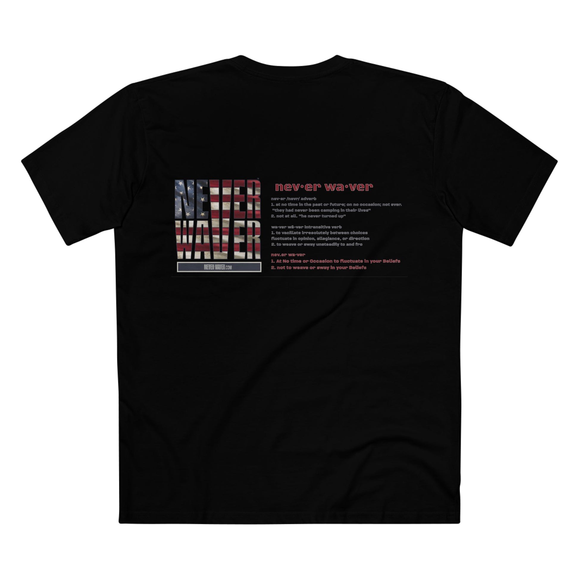 Never Waver Definition Men's Staple Tee - Never Waver