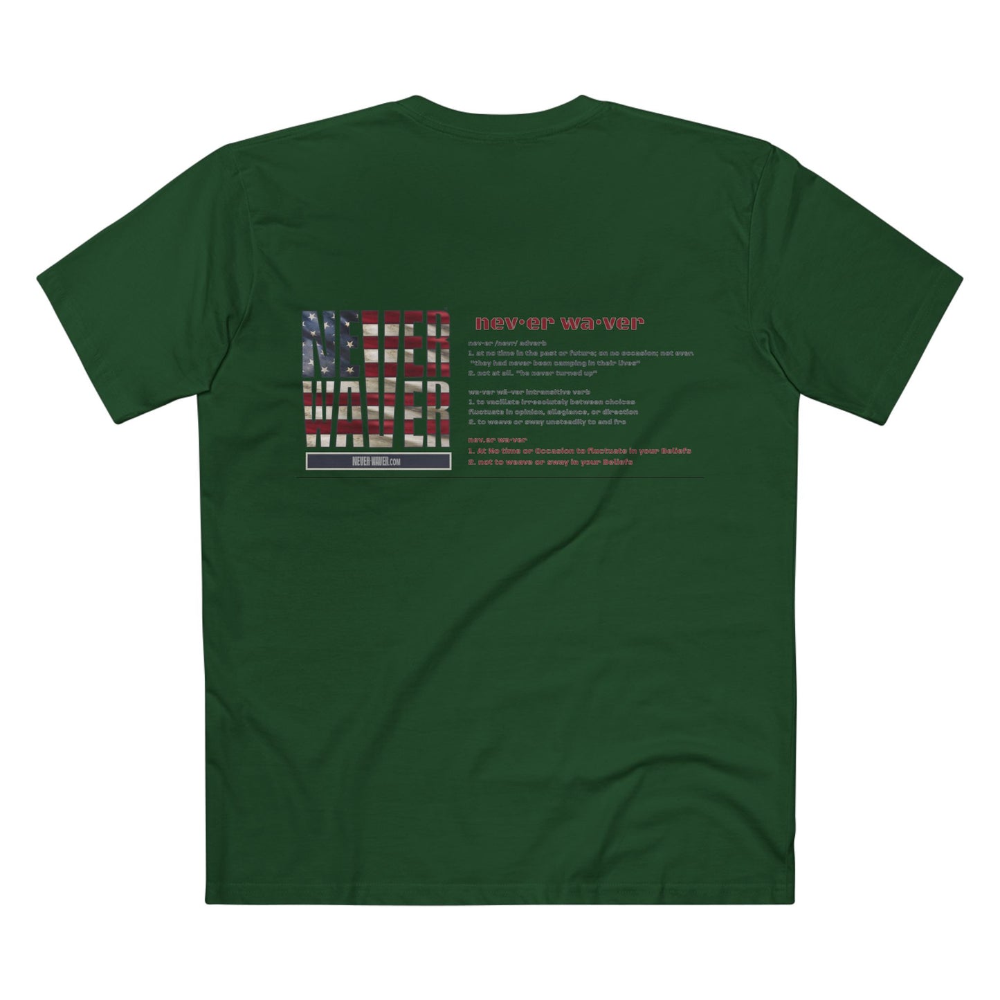 Never Waver Definition Men's Staple Tee - Never Waver