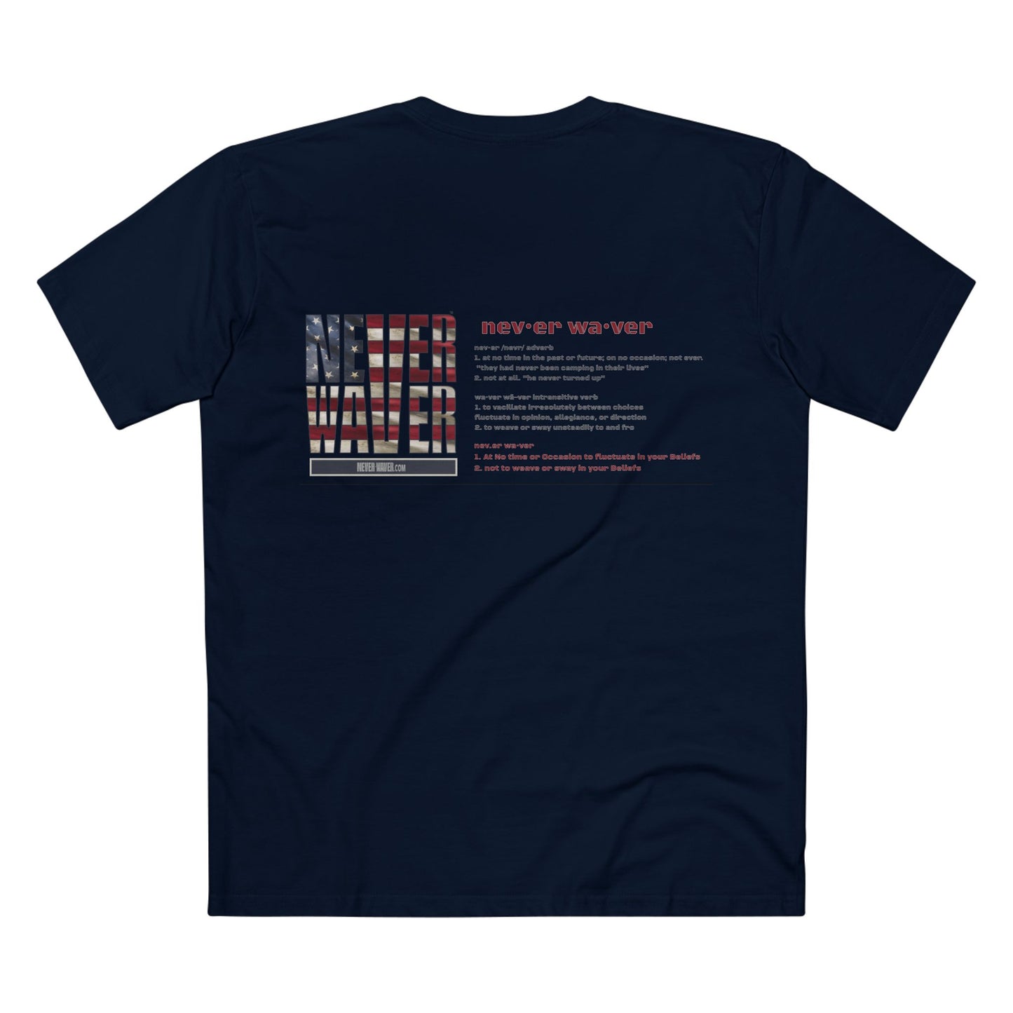 Never Waver Definition Men's Staple Tee - Never Waver