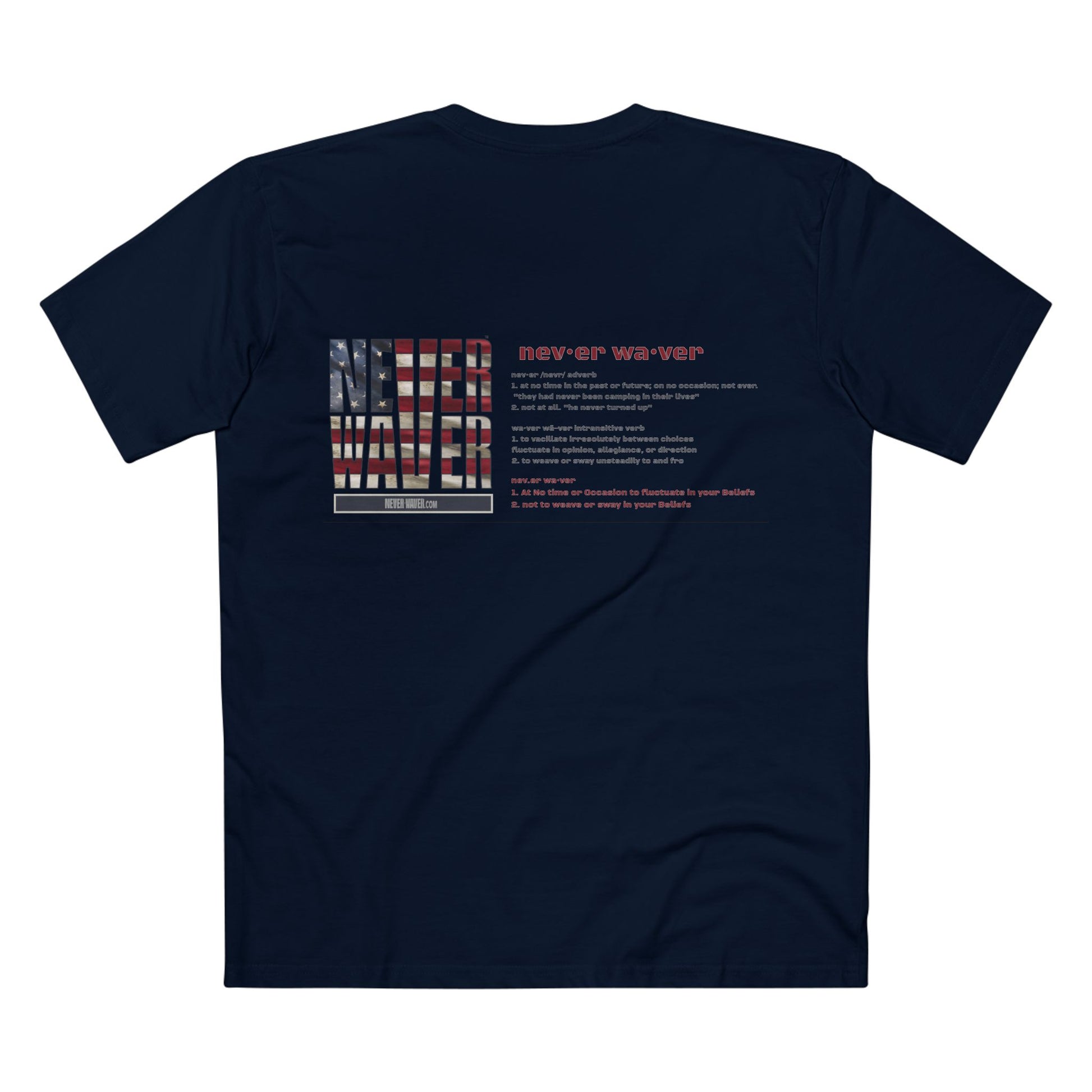 Never Waver Definition Men's Staple Tee - Never Waver