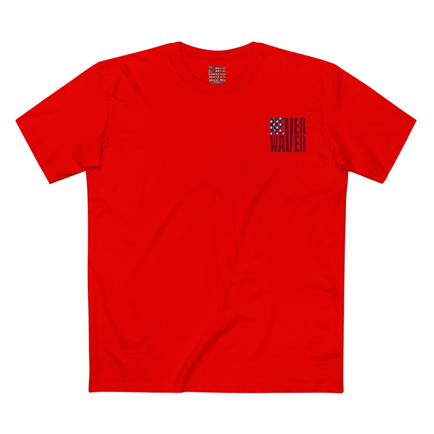 Never Waver Jesus Protecting America And Trump Men's Staple Tee - Never Waver