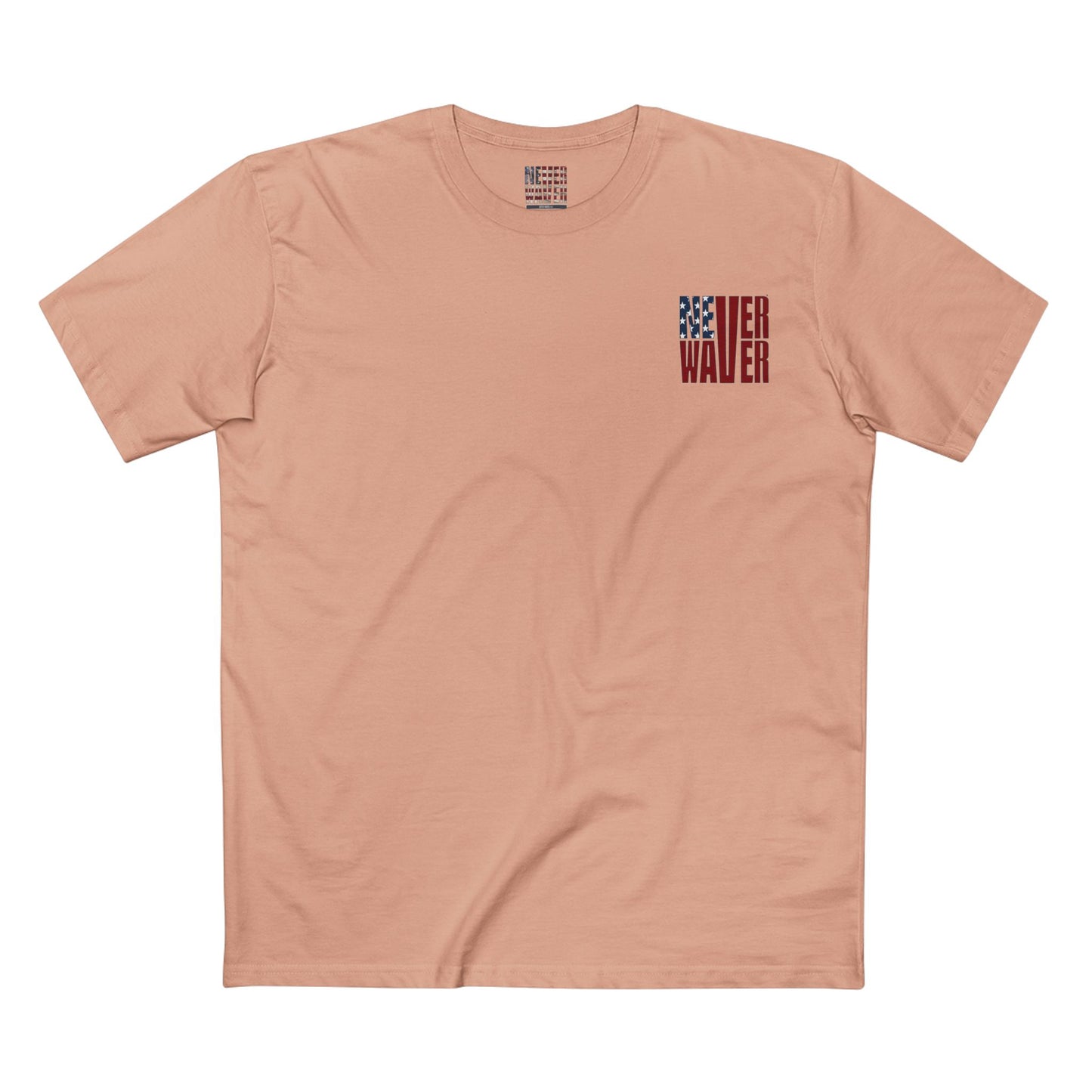 Never Waver Jesus Protecting America And Trump Men's Staple Tee - Never Waver