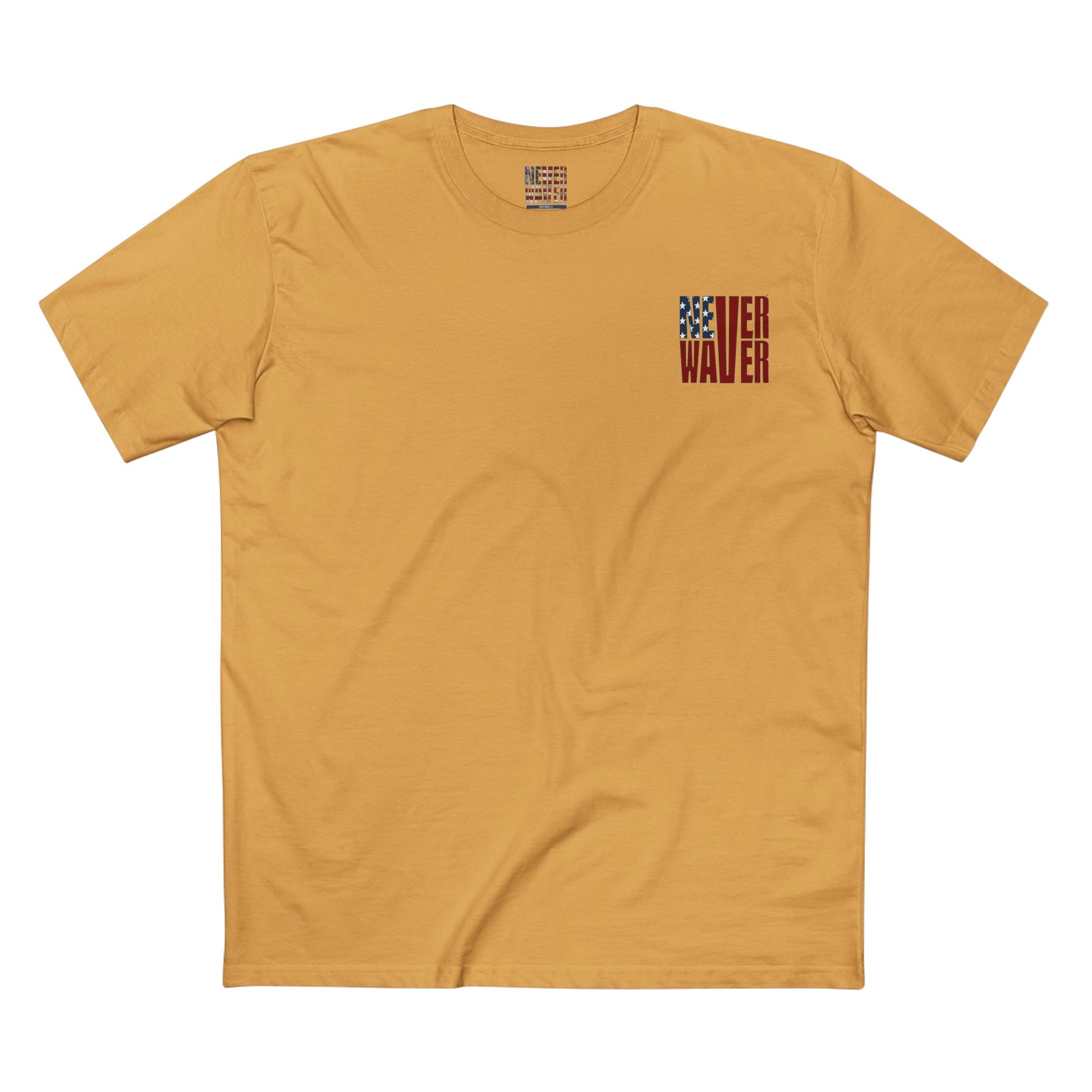 Never Waver Jesus Protecting America And Trump Men's Staple Tee - Never Waver