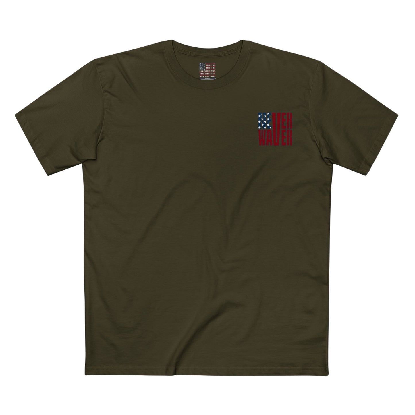 Never Waver Jesus Protecting America And Trump Men's Staple Tee - Never Waver