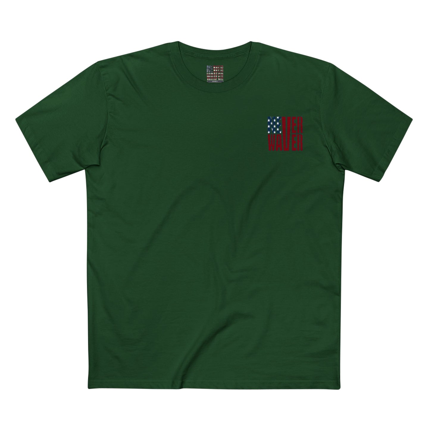 Never Waver Jesus Protecting America And Trump Men's Staple Tee - Never Waver