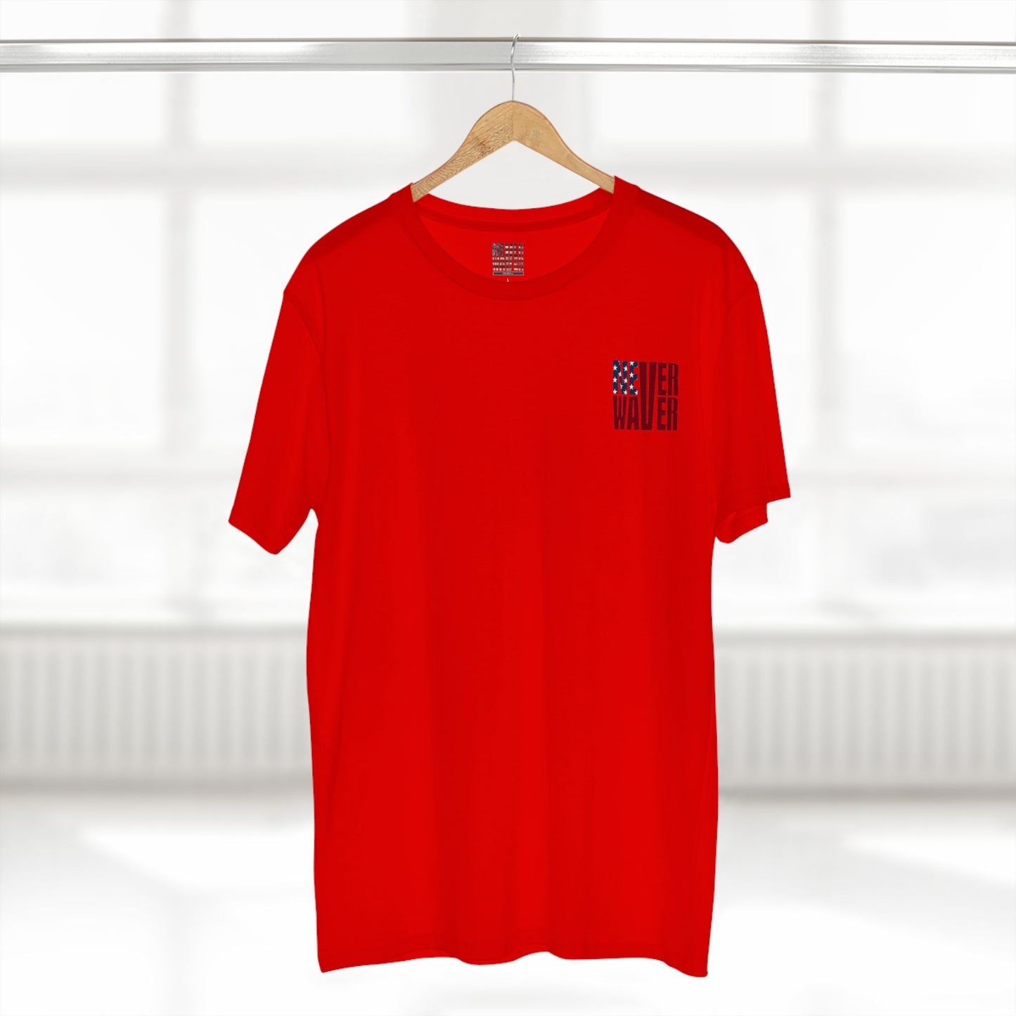 Never Waver Jesus Protecting America And Trump Men's Staple Tee - Never Waver