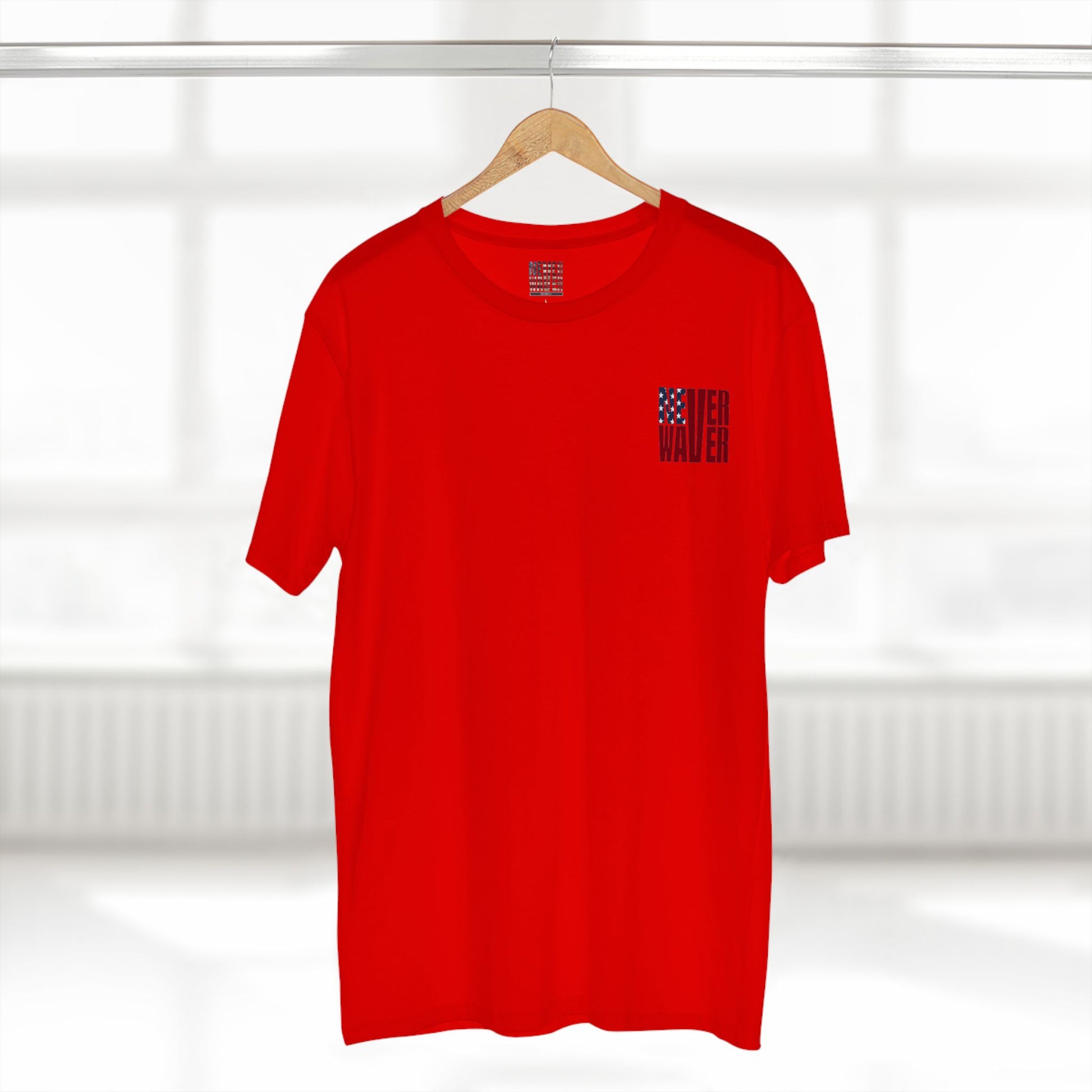 Never Waver Jesus Protecting America And Trump Men's Staple Tee - Never Waver