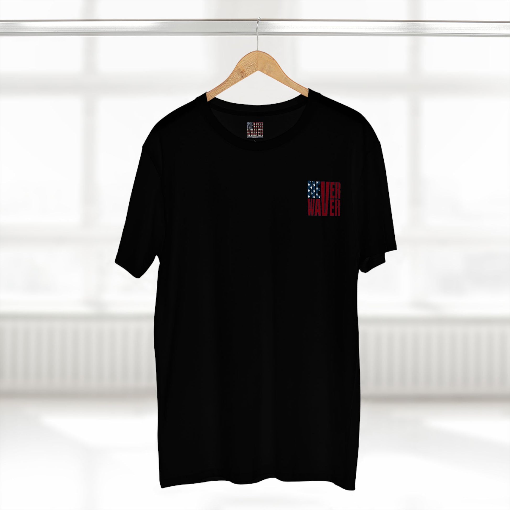 Never Waver Jesus Protecting America And Trump Men's Staple Tee - Never Waver