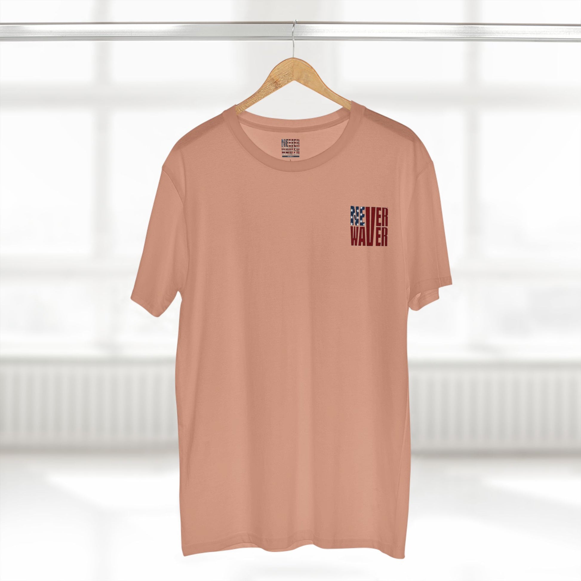 Never Waver Jesus Protecting America And Trump Men's Staple Tee - Never Waver