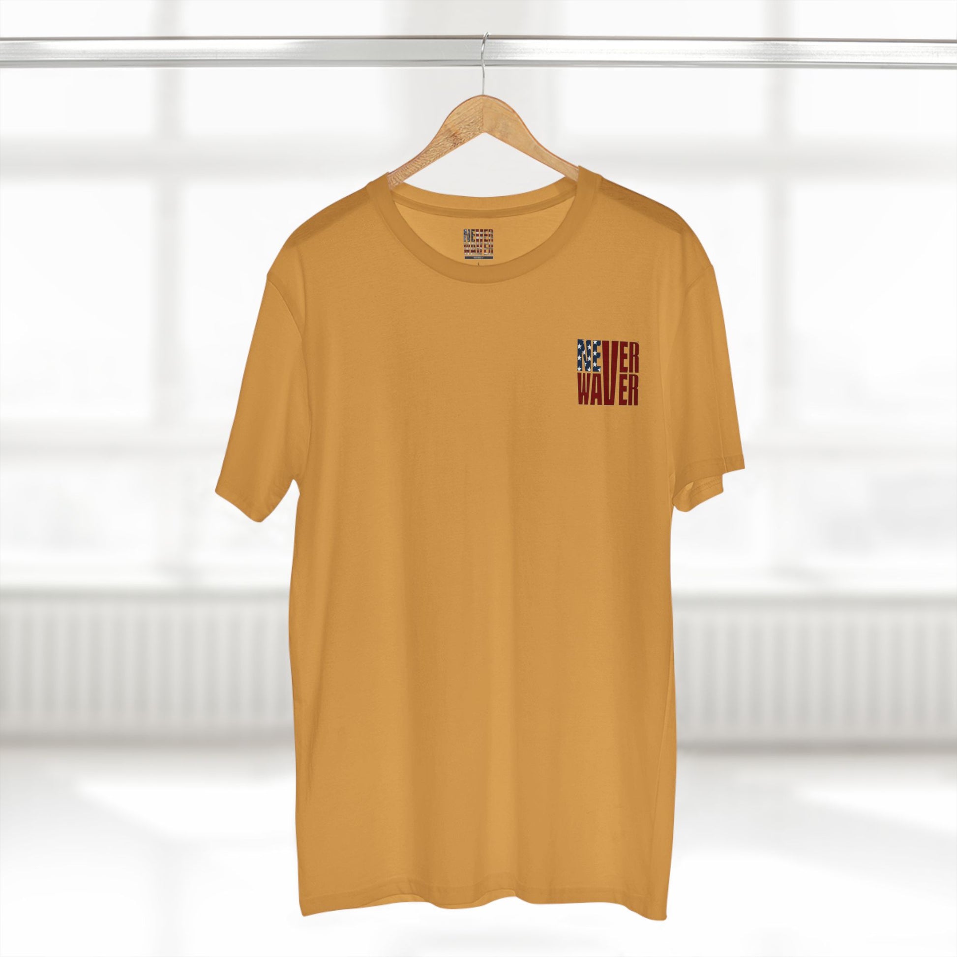 Never Waver Jesus Protecting America And Trump Men's Staple Tee - Never Waver