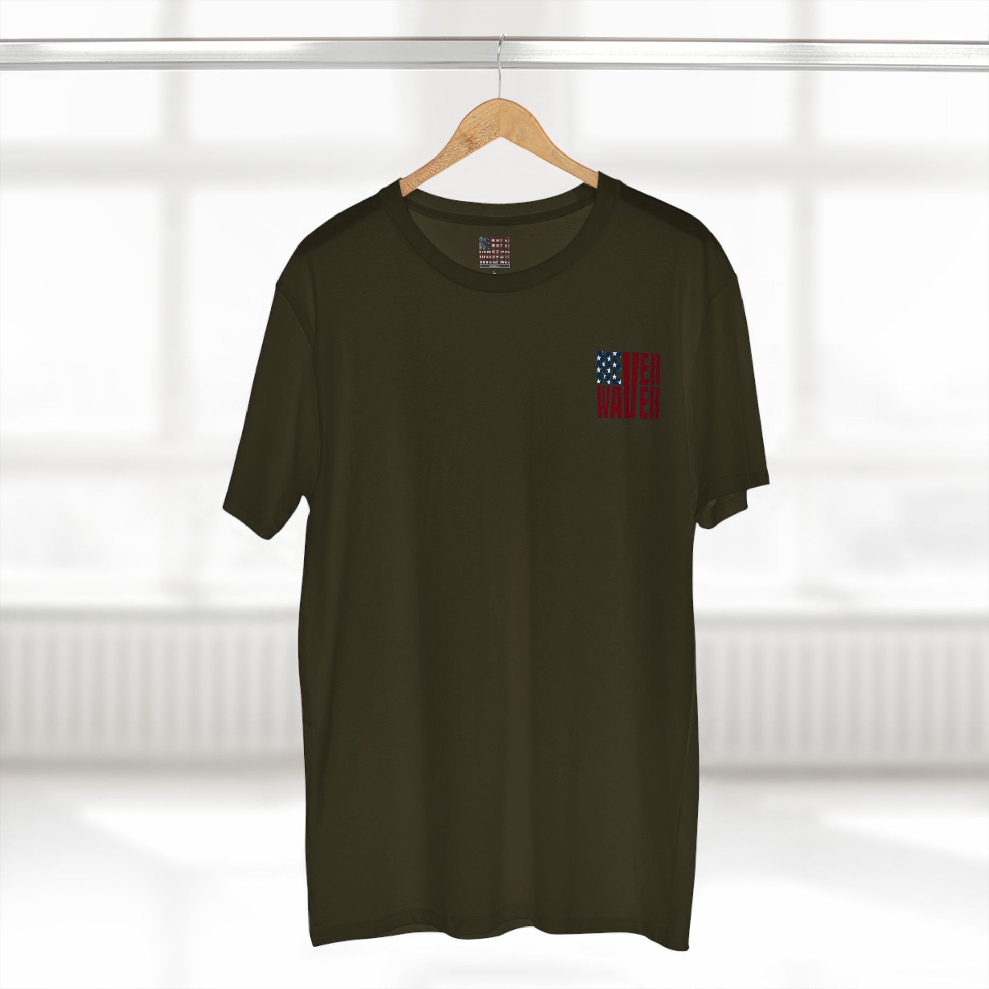 Never Waver Jesus Protecting America And Trump Men's Staple Tee - Never Waver