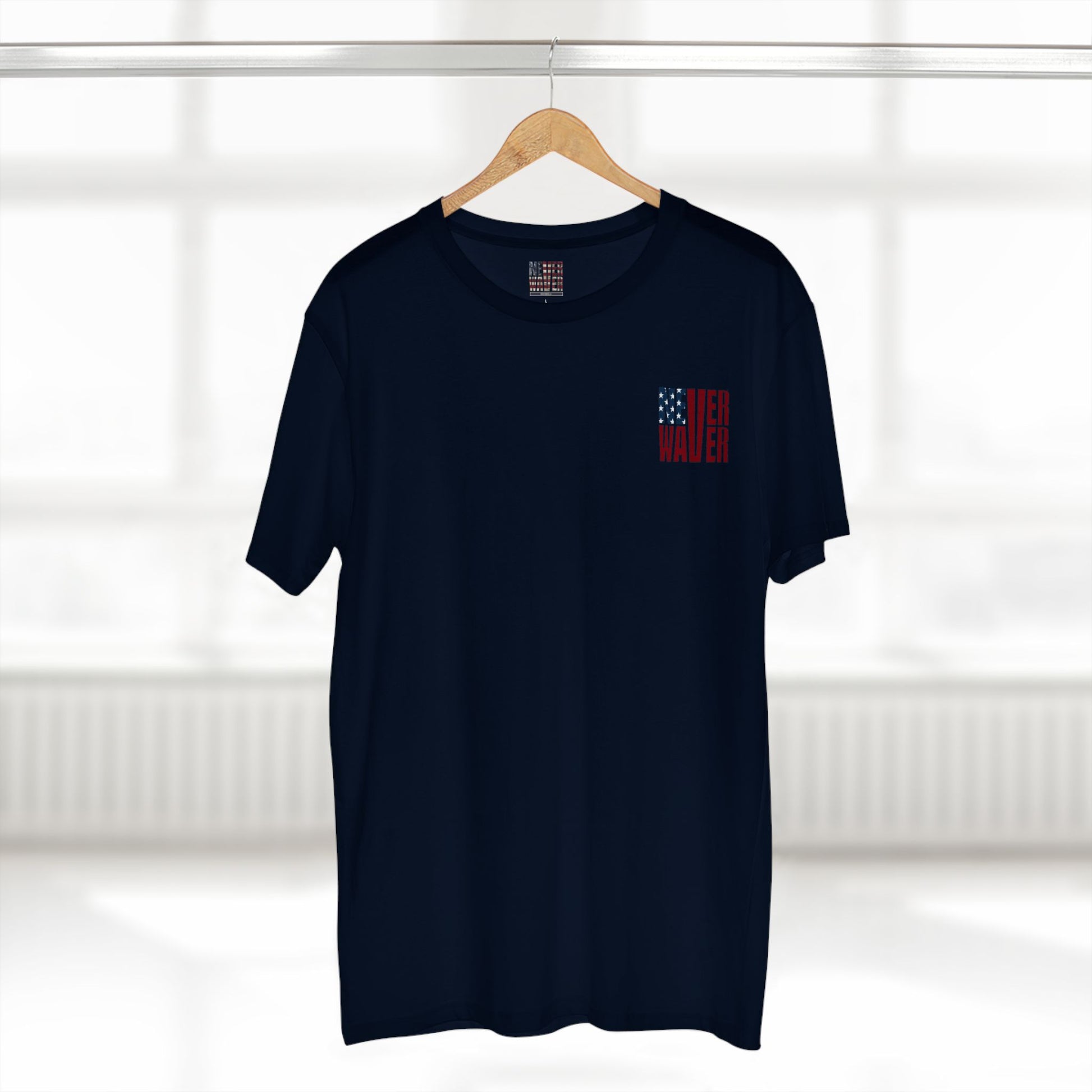 Never Waver Jesus Protecting America And Trump Men's Staple Tee - Never Waver