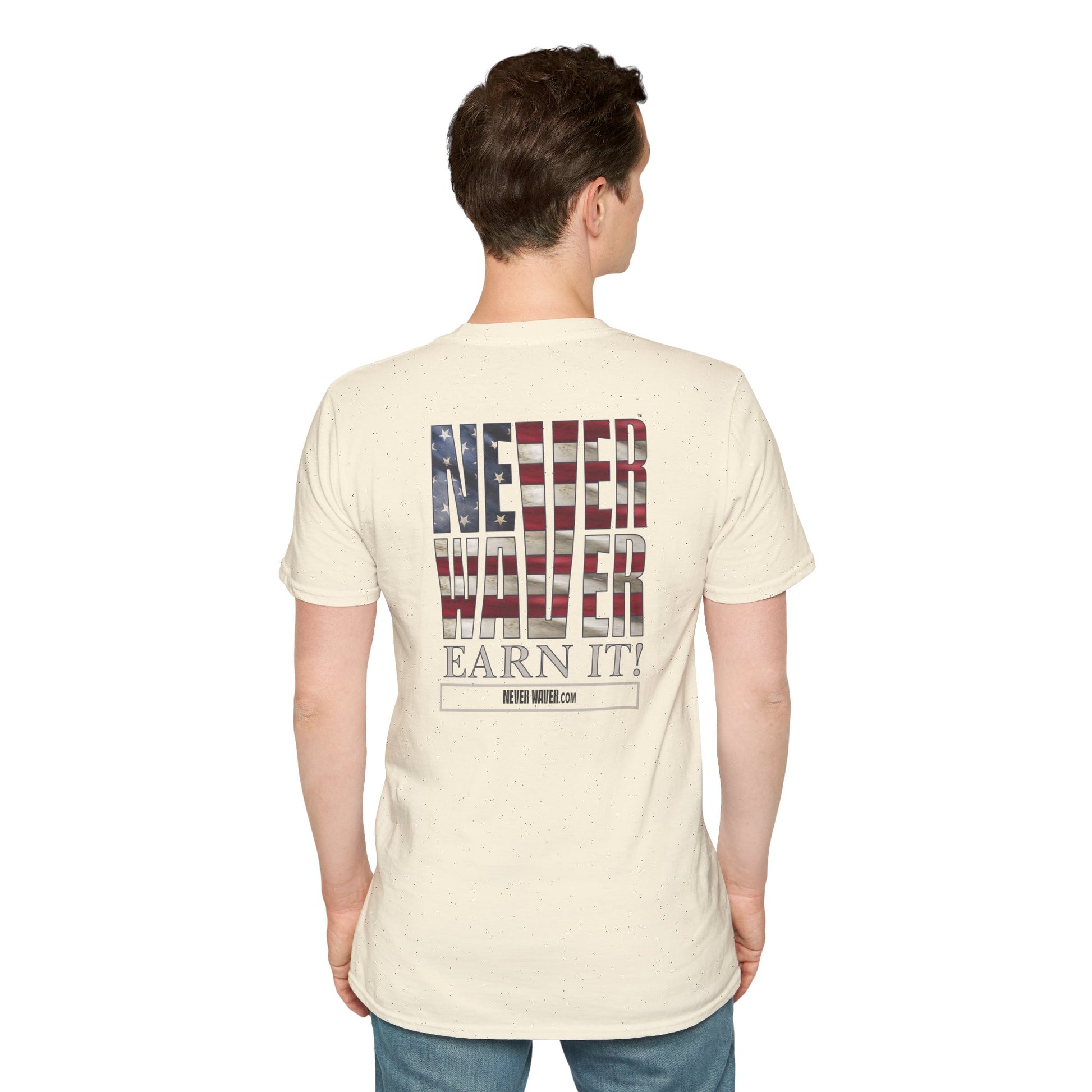 Never Waver  Earn It Unisex Softstyle T-Shirt - Never Waver