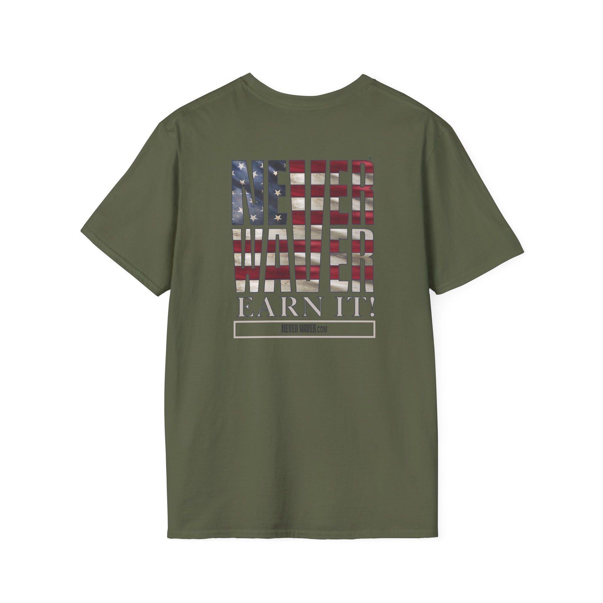 Never Waver  Earn It Unisex Softstyle T-Shirt - Never Waver