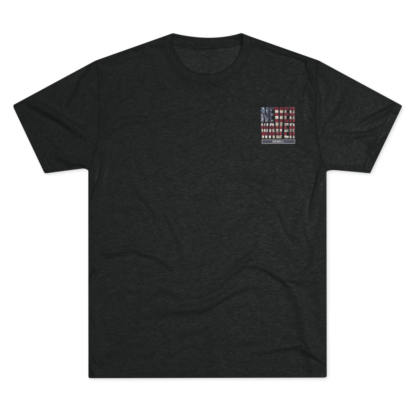 Respect Is Earned Never Waver It's Not Given Unisex Tri-Blend Crew Tee - Never Waver