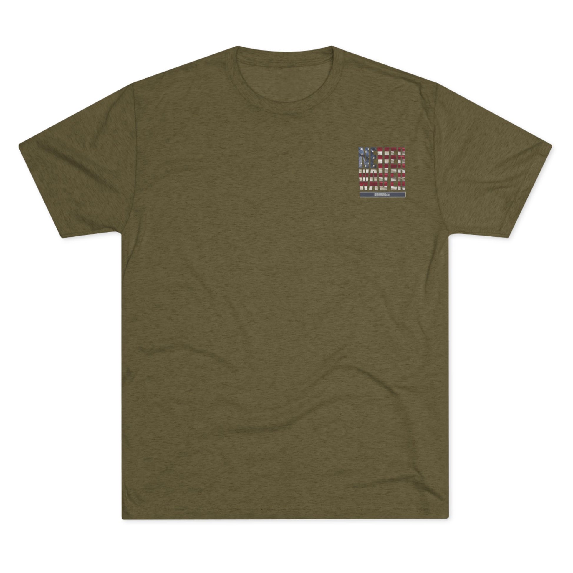 Respect Is Earned Never Waver It's Not Given Unisex Tri-Blend Crew Tee - Never Waver