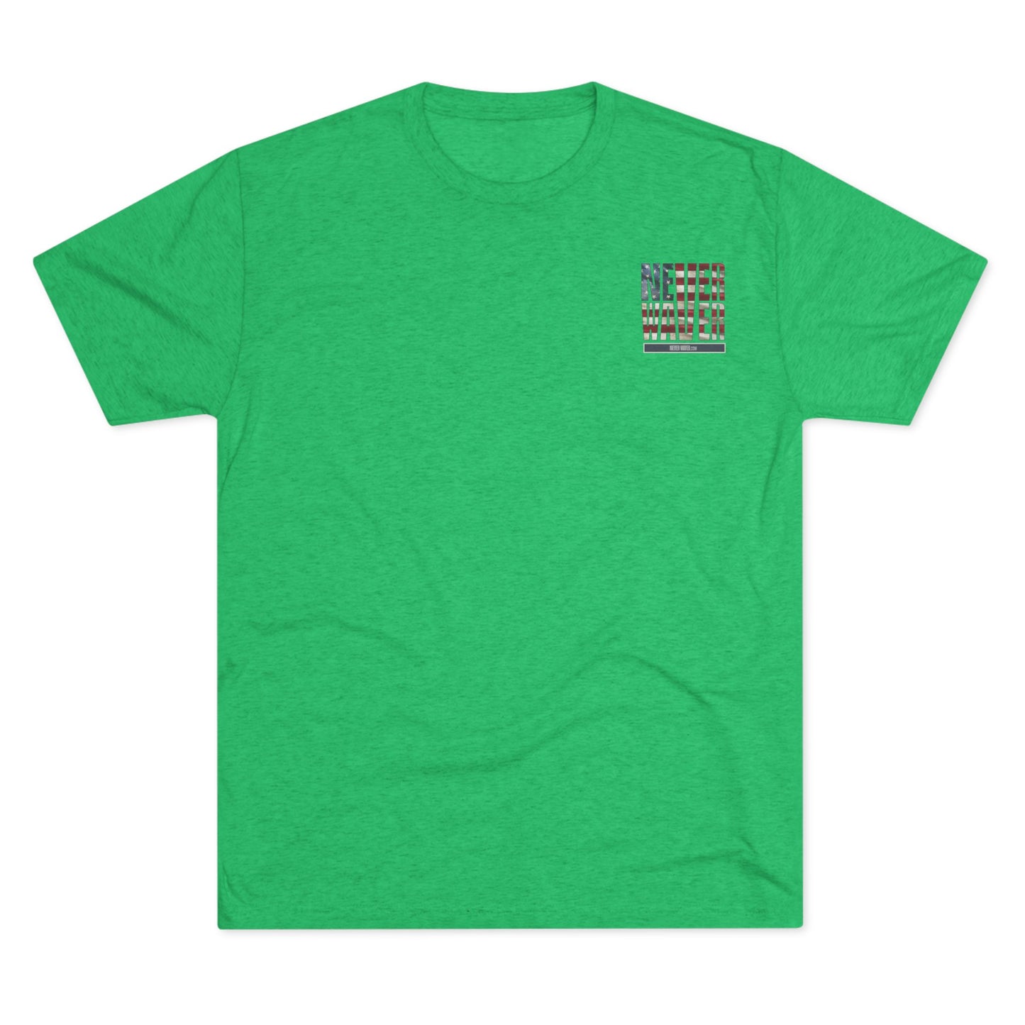 Respect Is Earned Never Waver It's Not Given Unisex Tri-Blend Crew Tee - Never Waver