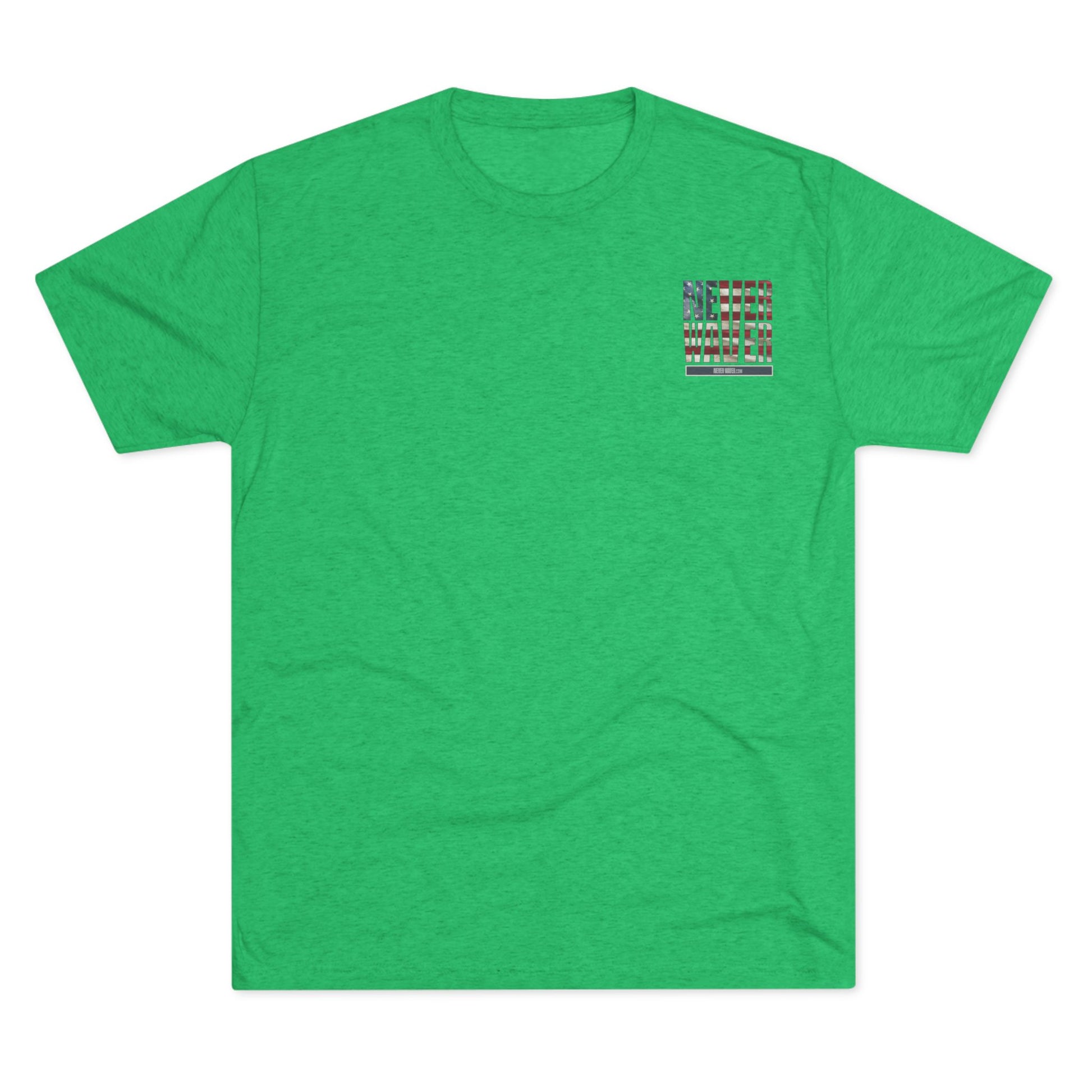 Respect Is Earned Never Waver It's Not Given Unisex Tri-Blend Crew Tee - Never Waver