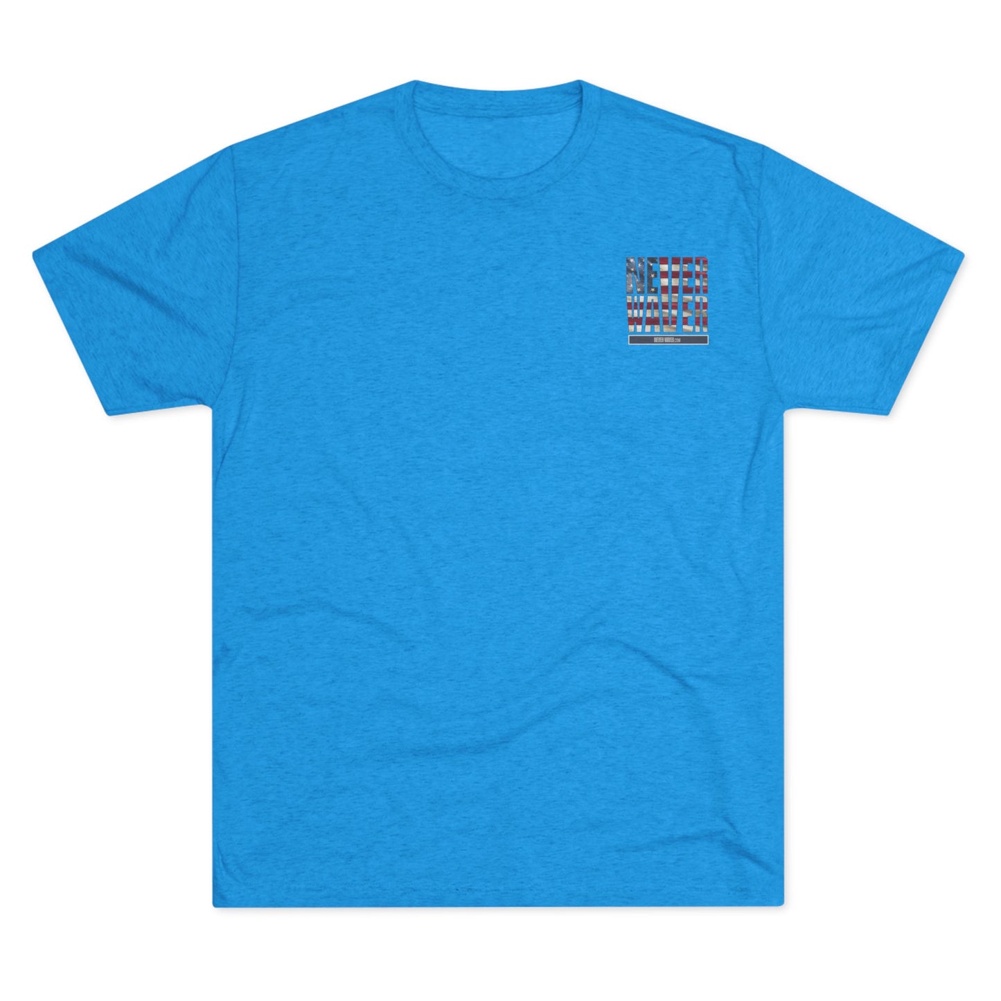 Respect Is Earned Never Waver It's Not Given Unisex Tri-Blend Crew Tee - Never Waver