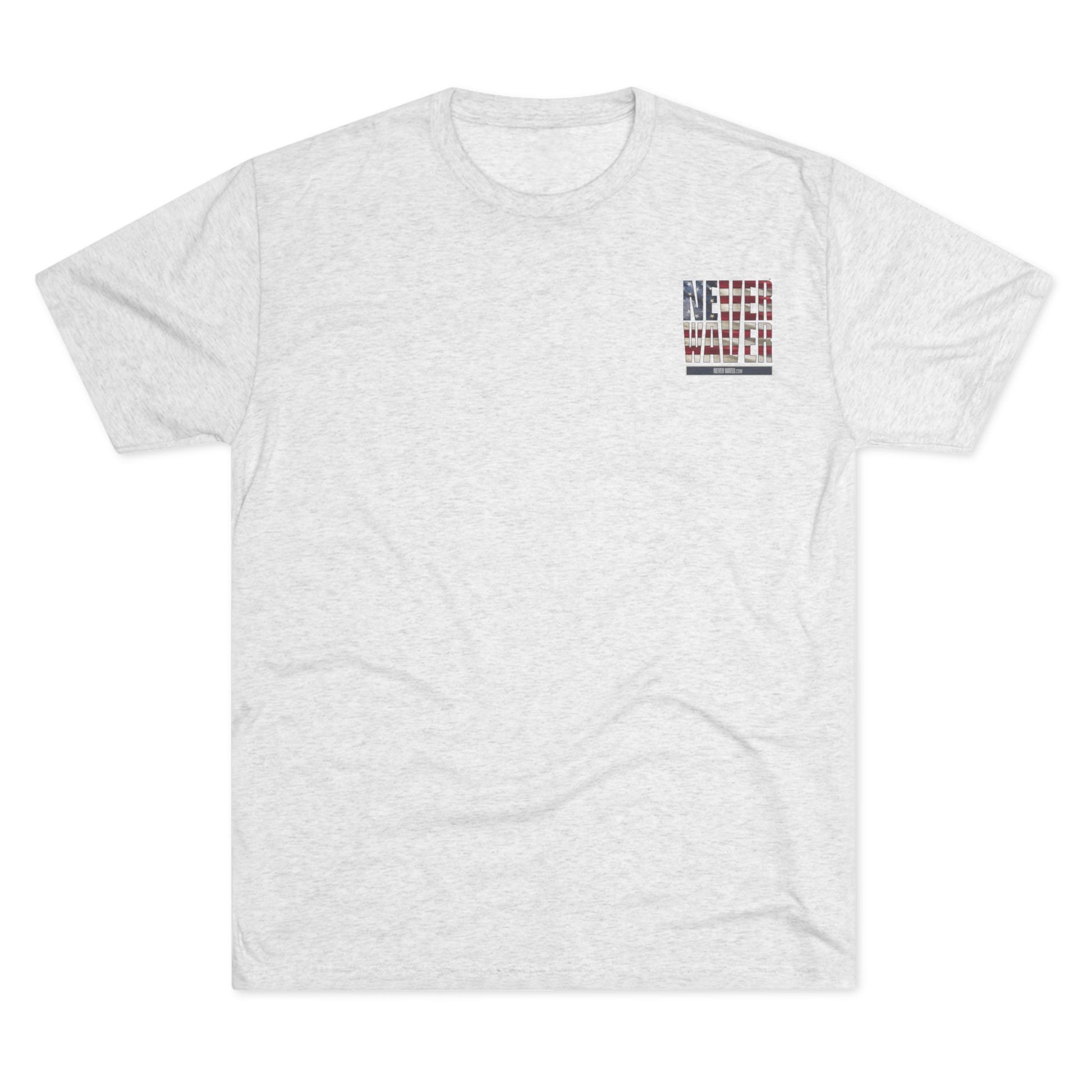 Respect Is Earned Never Waver It's Not Given Unisex Tri-Blend Crew Tee - Never Waver