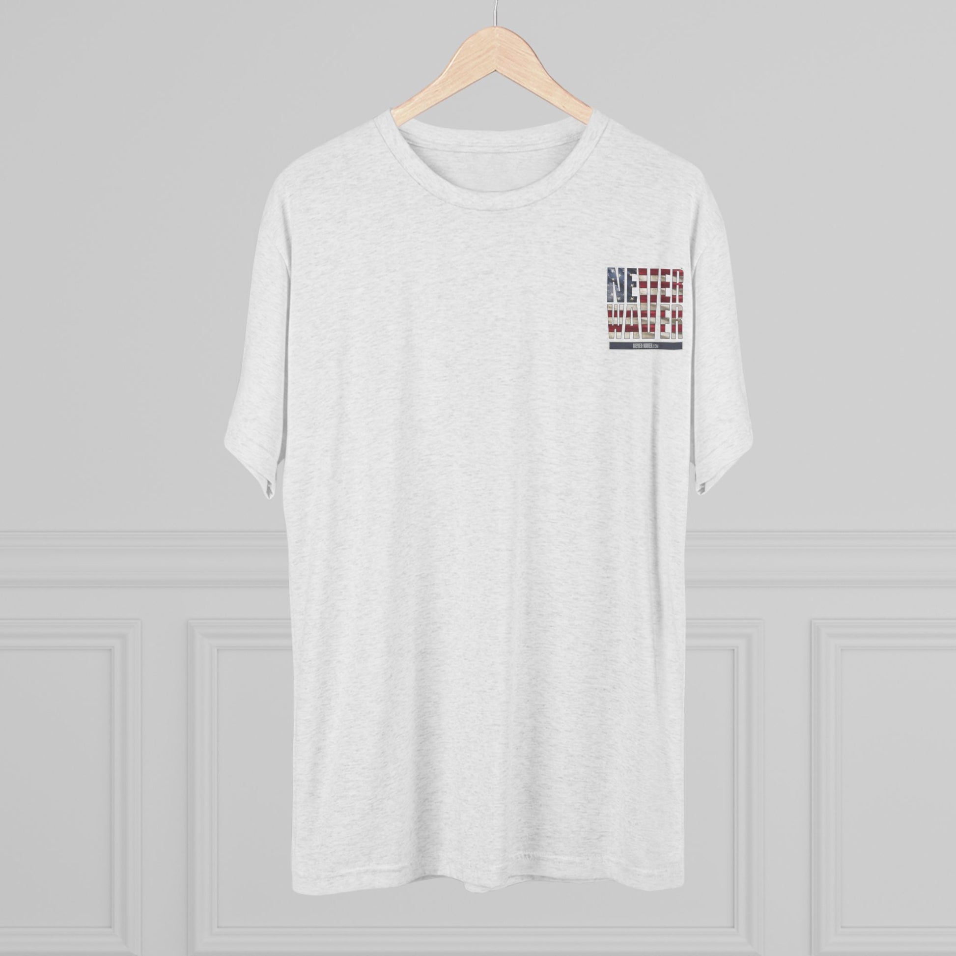 Respect Is Earned Never Waver It's Not Given Unisex Tri-Blend Crew Tee - Never Waver