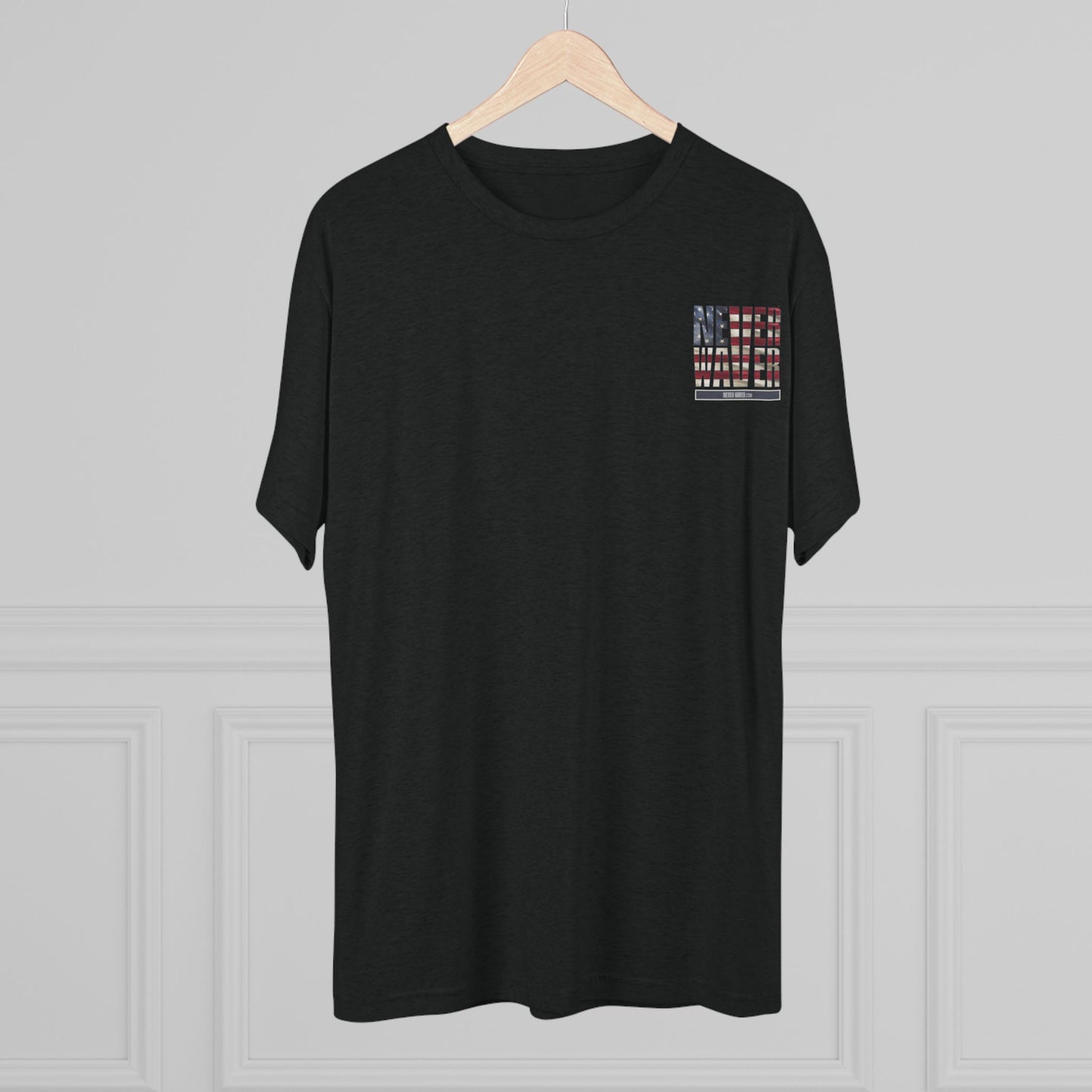 Respect Is Earned Never Waver It's Not Given Unisex Tri-Blend Crew Tee - Never Waver