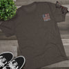Respect Is Earned Never Waver It's Not Given Unisex Tri-Blend Crew Tee - Never Waver