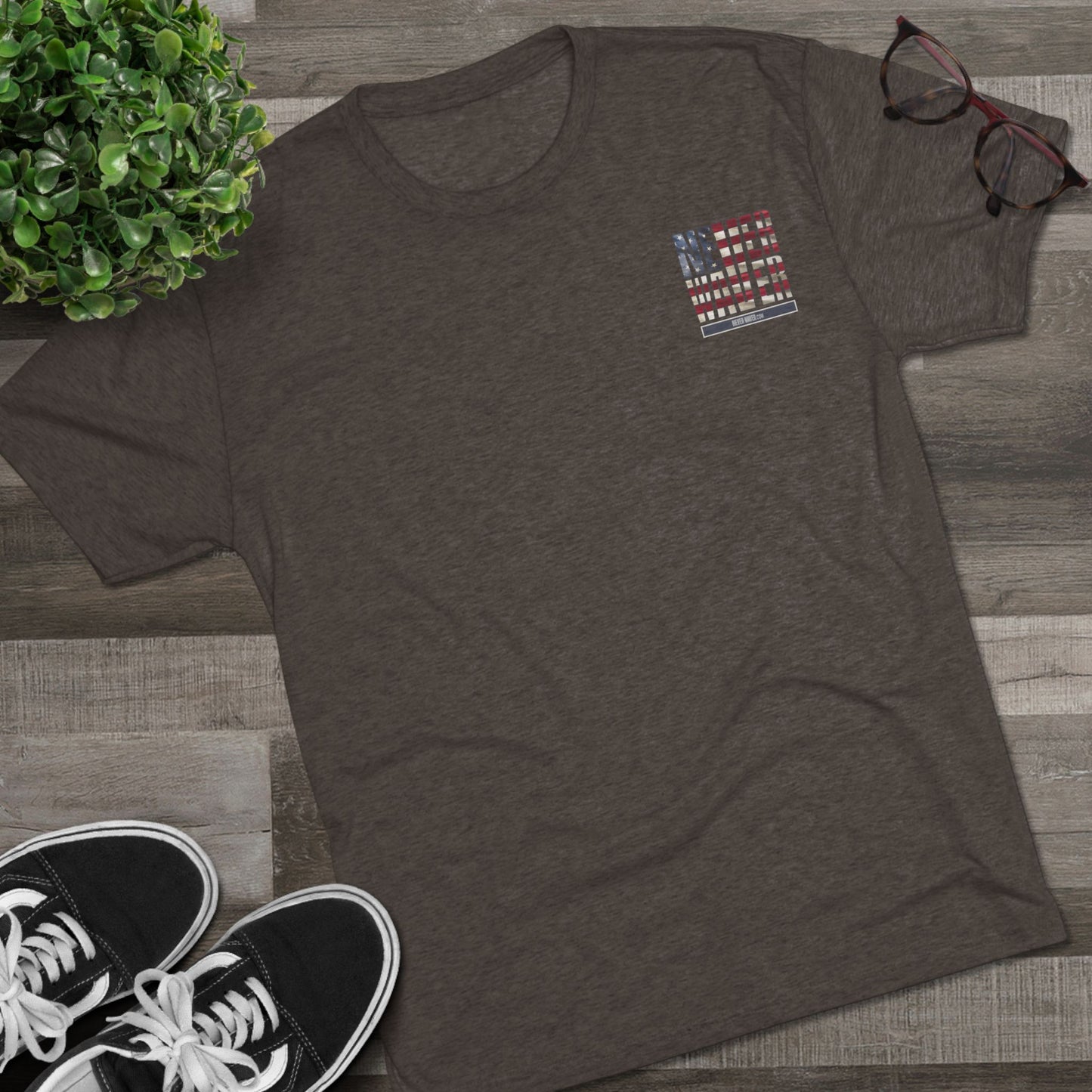 Respect Is Earned Never Waver It's Not Given Unisex Tri-Blend Crew Tee - Never Waver