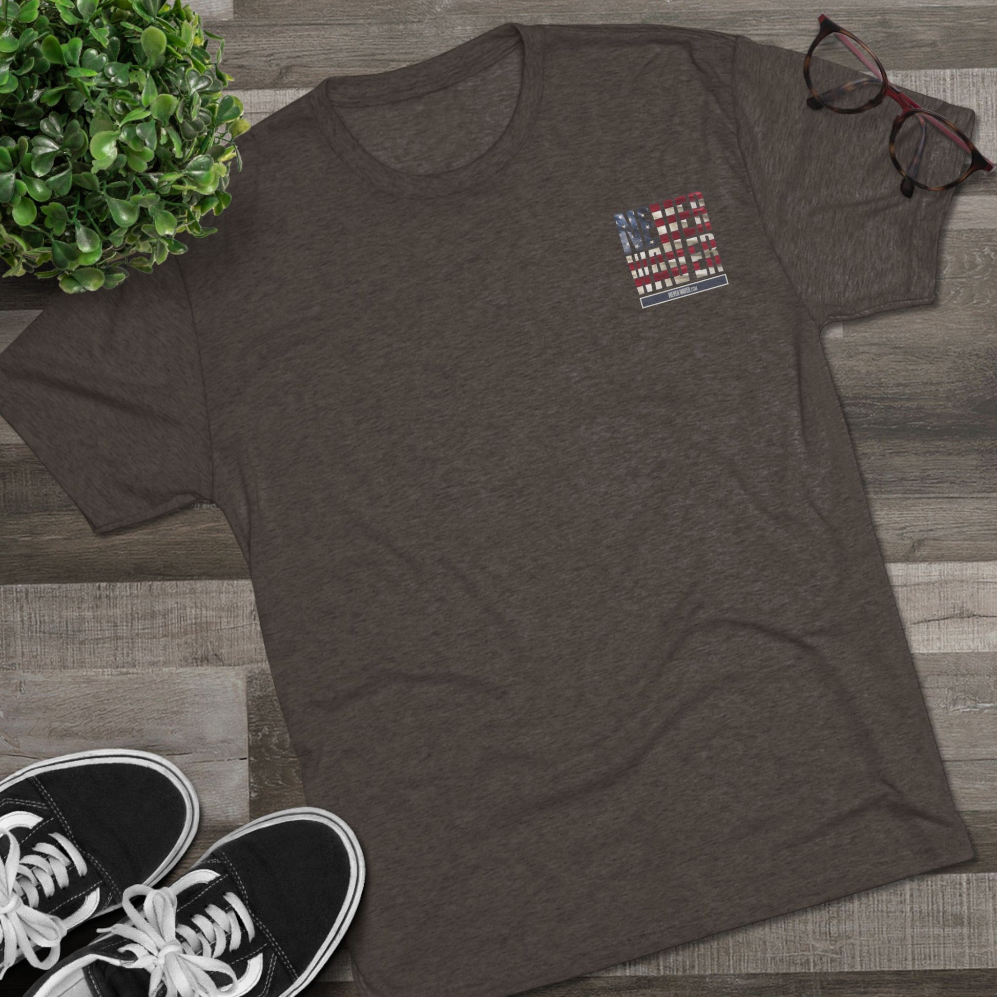 Respect Is Earned Never Waver It's Not Given Unisex Tri-Blend Crew Tee - Never Waver