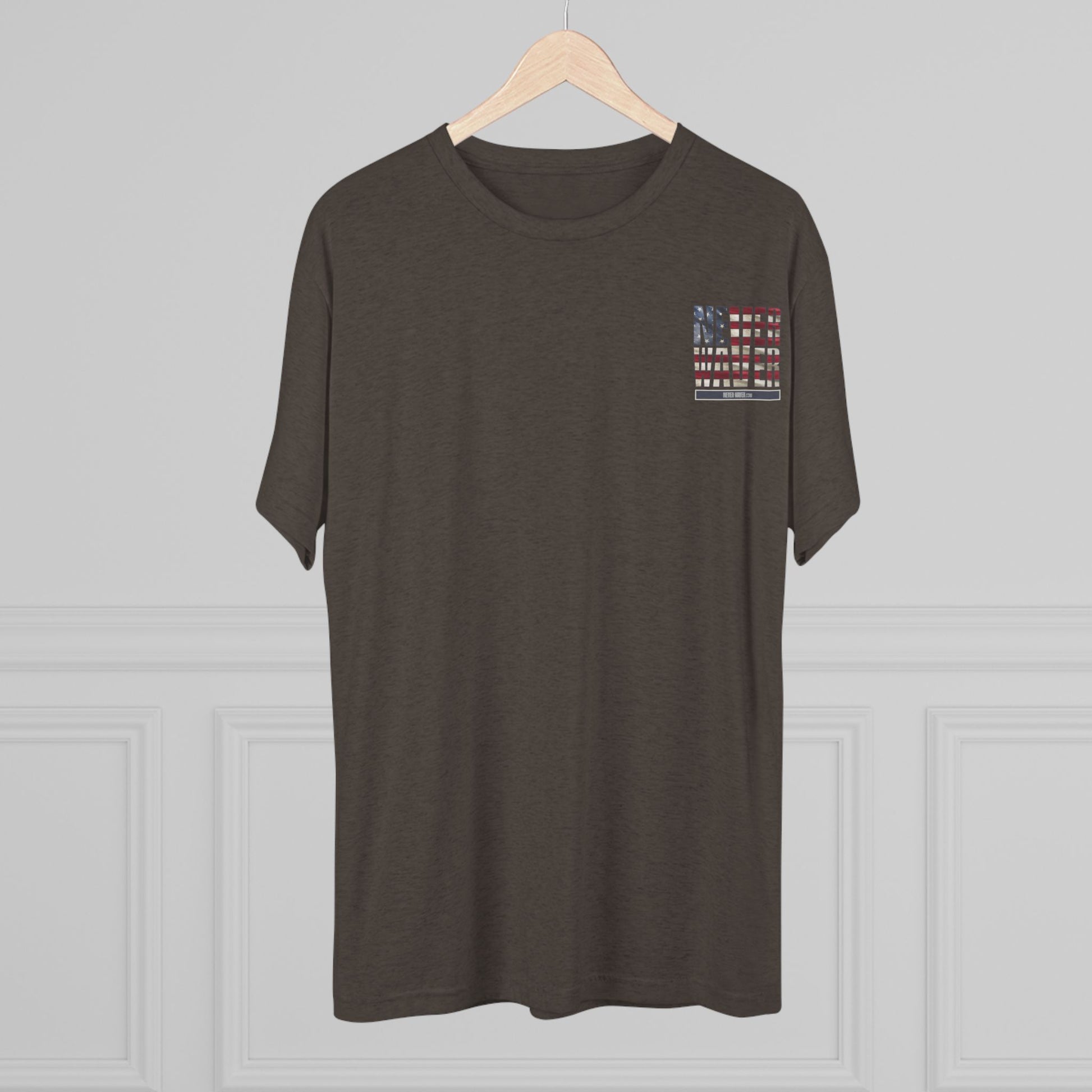 Respect Is Earned Never Waver It's Not Given Unisex Tri-Blend Crew Tee - Never Waver