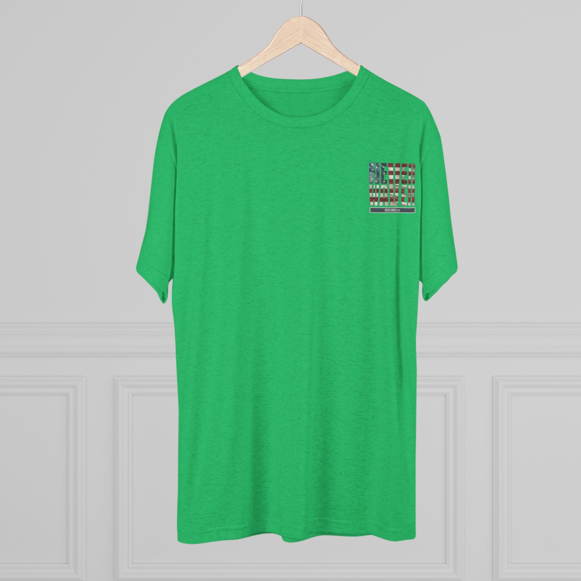 Respect Is Earned Never Waver It's Not Given Unisex Tri-Blend Crew Tee - Never Waver