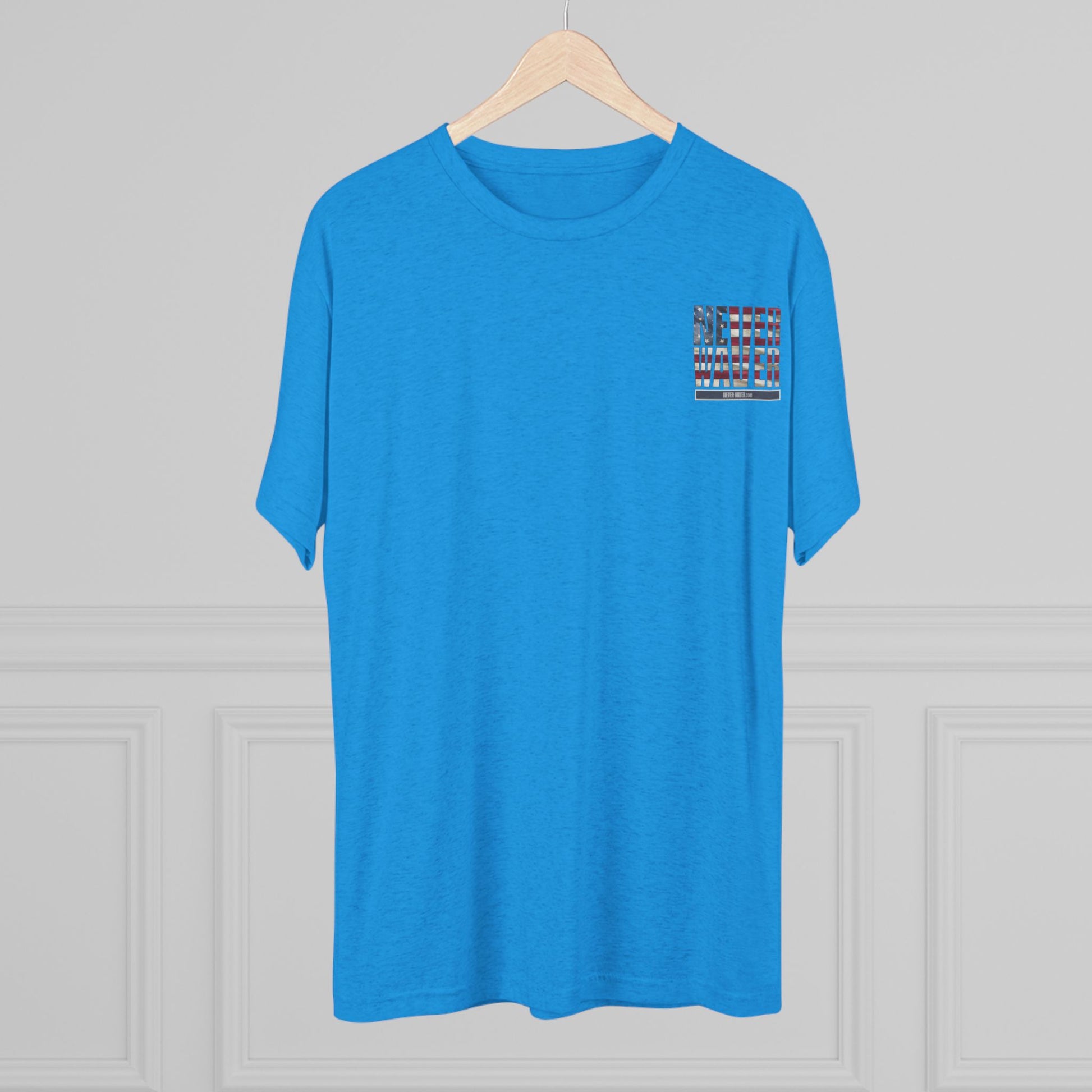 Respect Is Earned Never Waver It's Not Given Unisex Tri-Blend Crew Tee - Never Waver
