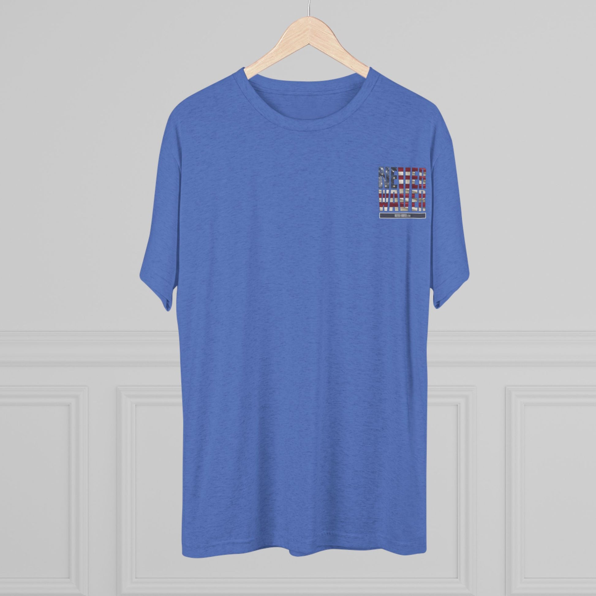 Respect Is Earned Never Waver It's Not Given Unisex Tri-Blend Crew Tee - Never Waver