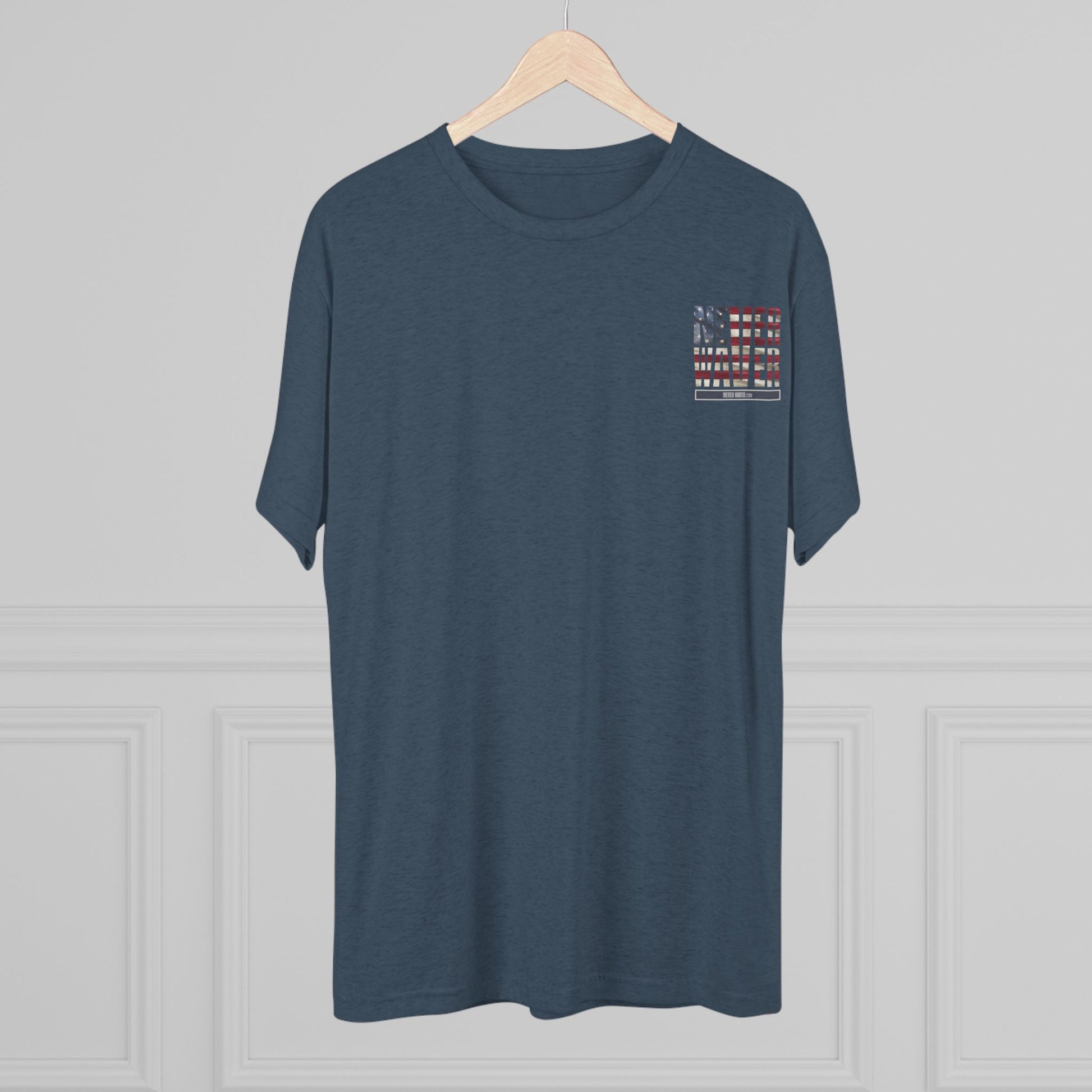 Respect Is Earned Never Waver It's Not Given Unisex Tri-Blend Crew Tee - Never Waver