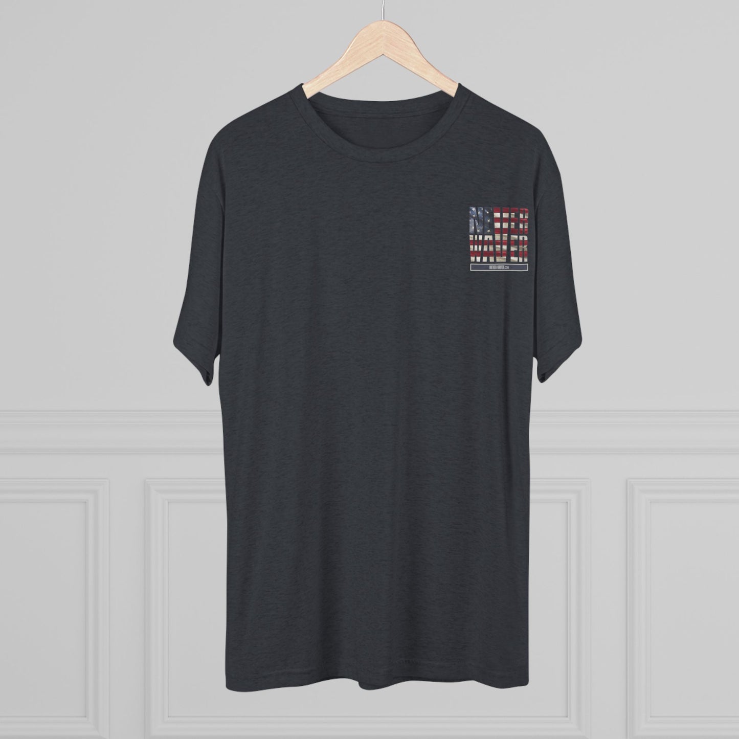 Respect Is Earned Never Waver It's Not Given Unisex Tri-Blend Crew Tee - Never Waver