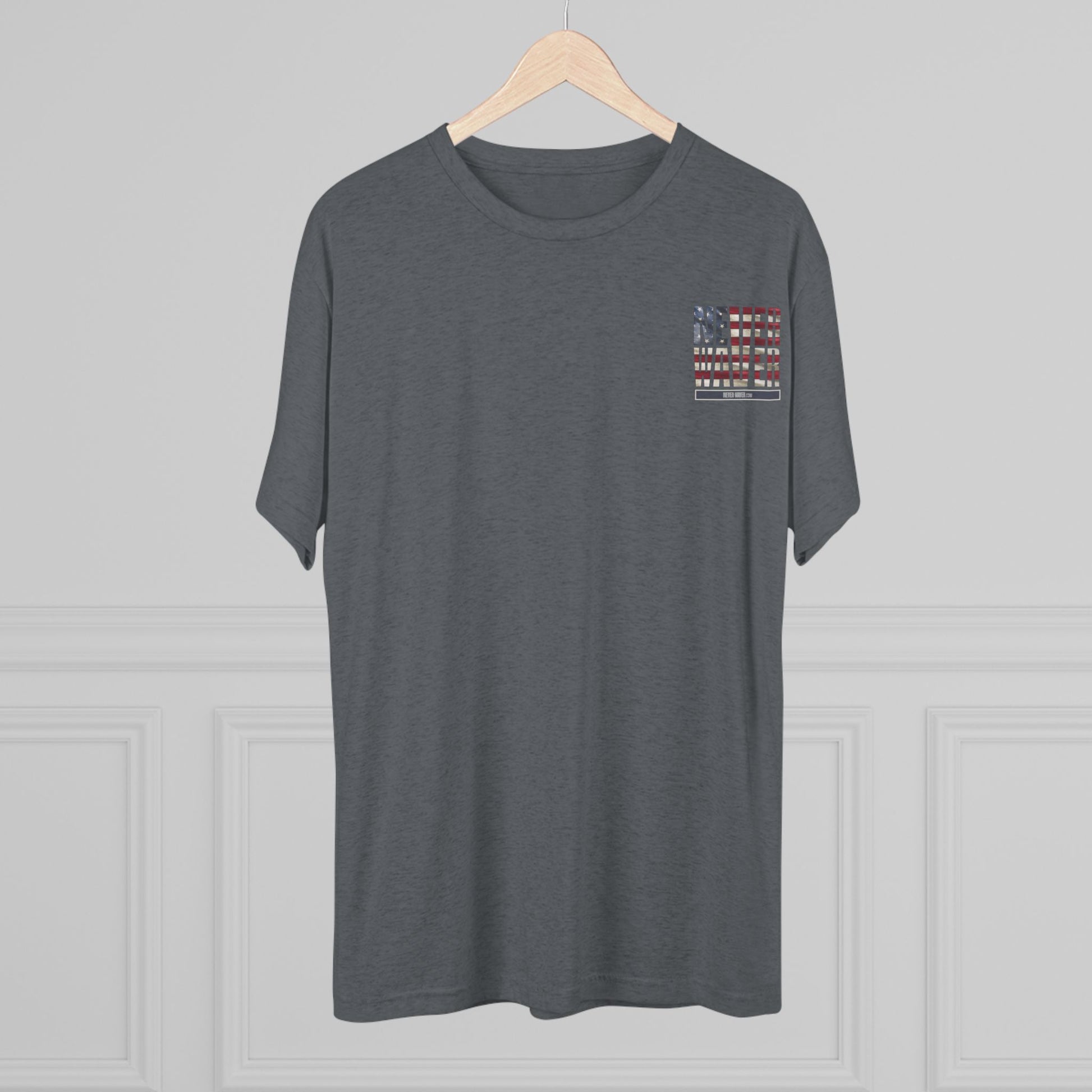 Respect Is Earned Never Waver It's Not Given Unisex Tri-Blend Crew Tee - Never Waver