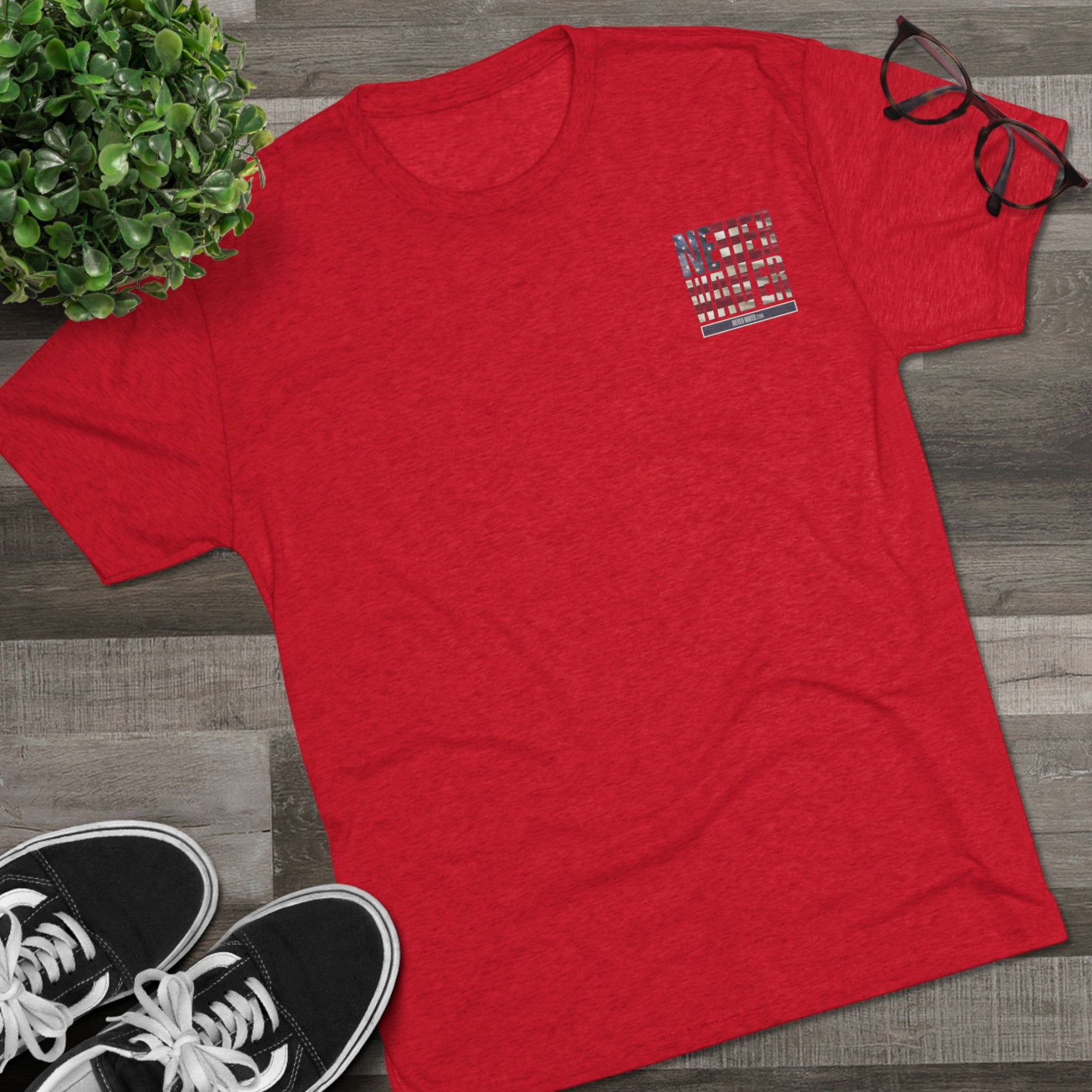 Respect Is Earned Never Waver It's Not Given Unisex Tri-Blend Crew Tee - Never Waver