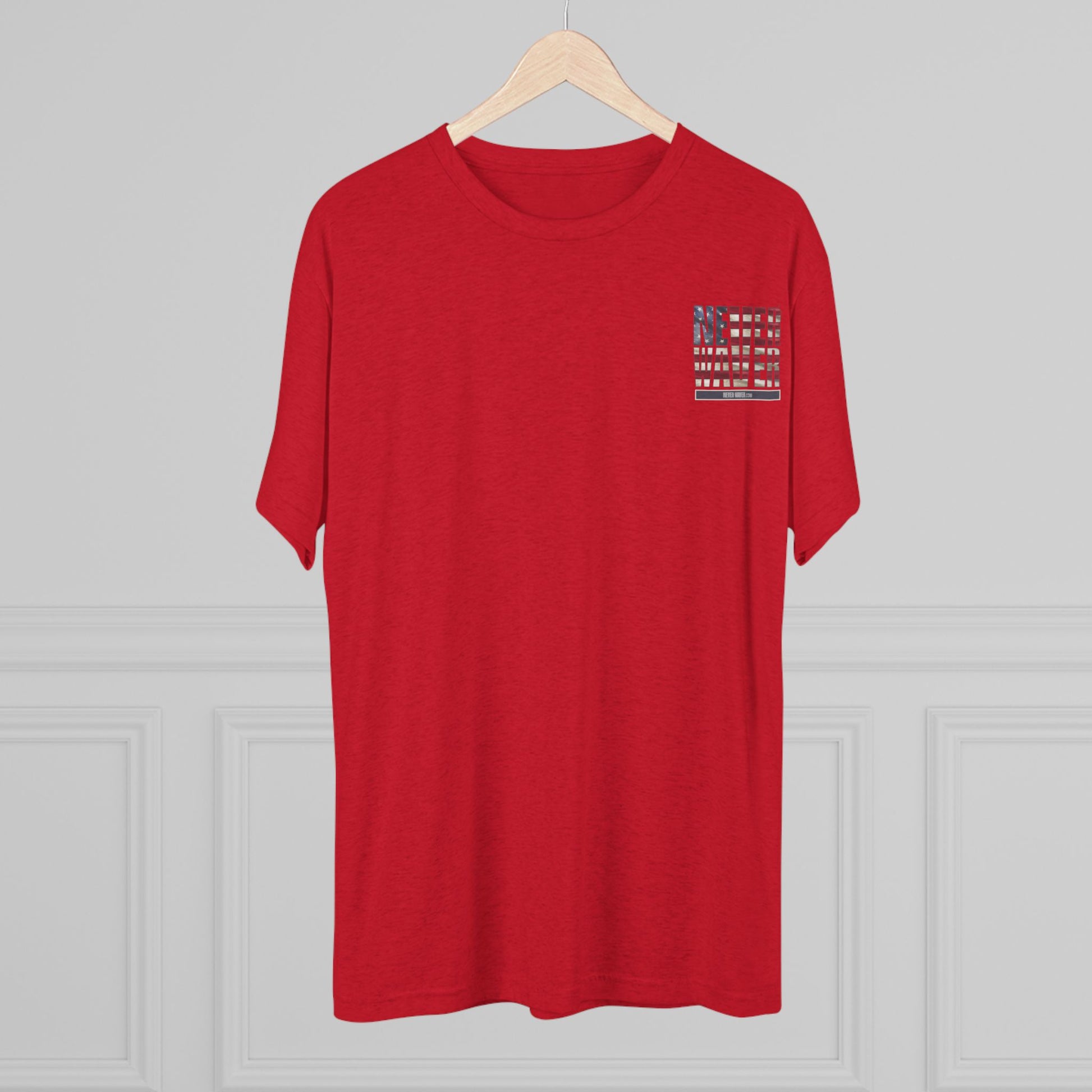 Respect Is Earned Never Waver It's Not Given Unisex Tri-Blend Crew Tee - Never Waver