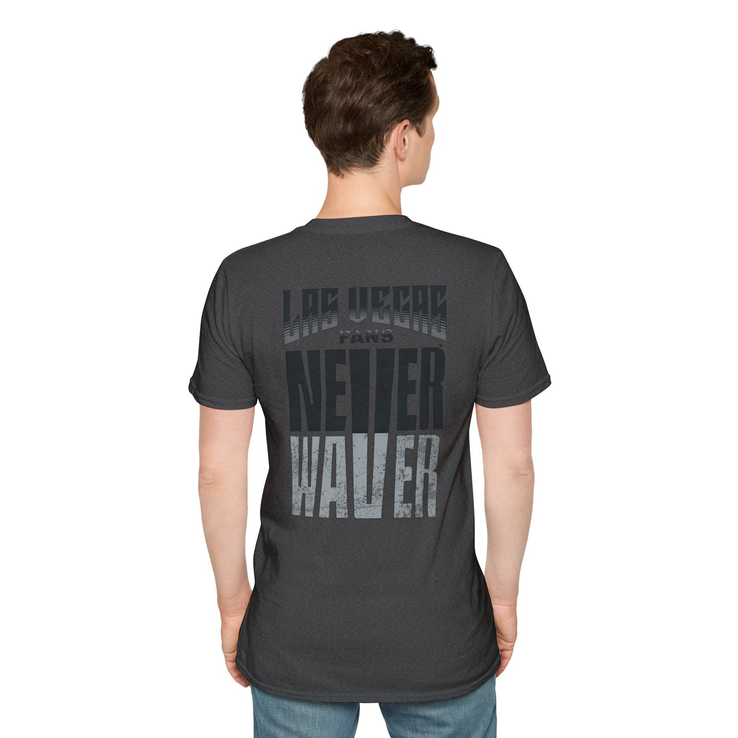 Las Vegas Fans Never Waver Unisex Softstyle T-Shirt - Never Waver