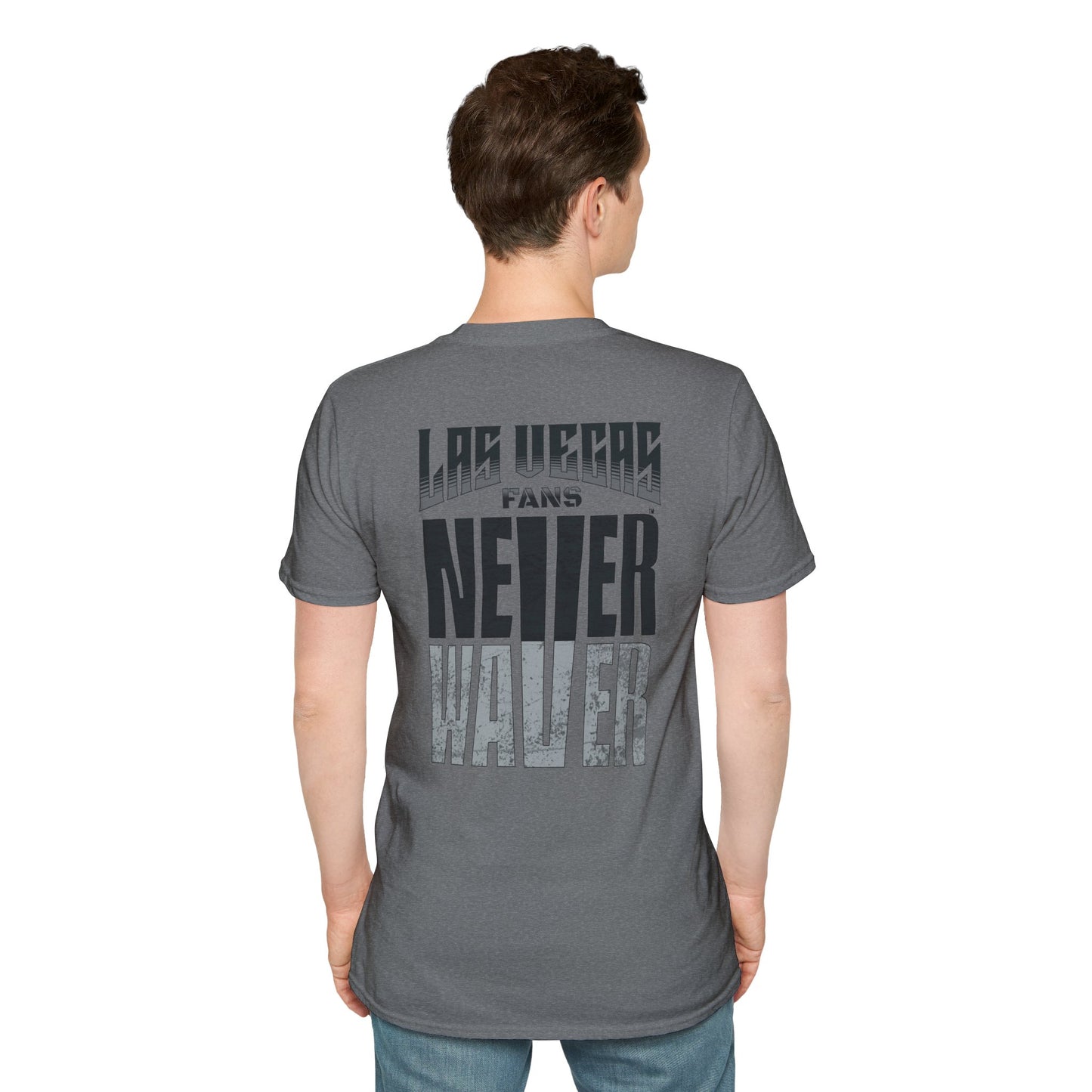 Las Vegas Fans Never Waver Unisex Softstyle T-Shirt - Never Waver