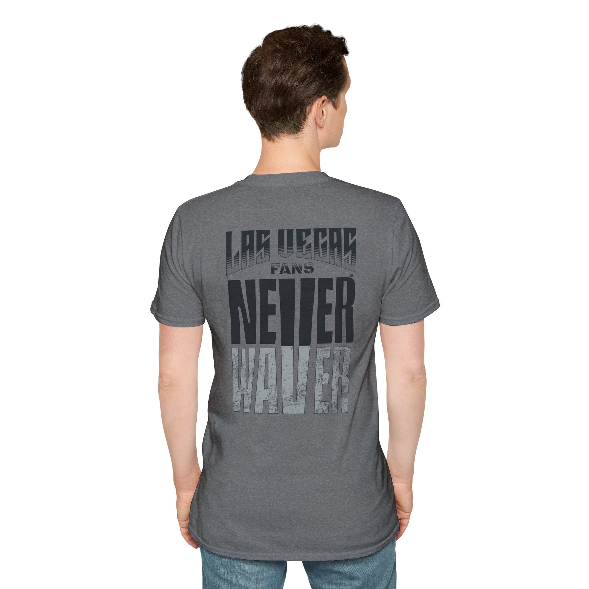 Las Vegas Fans Never Waver Unisex Softstyle T-Shirt - Never Waver
