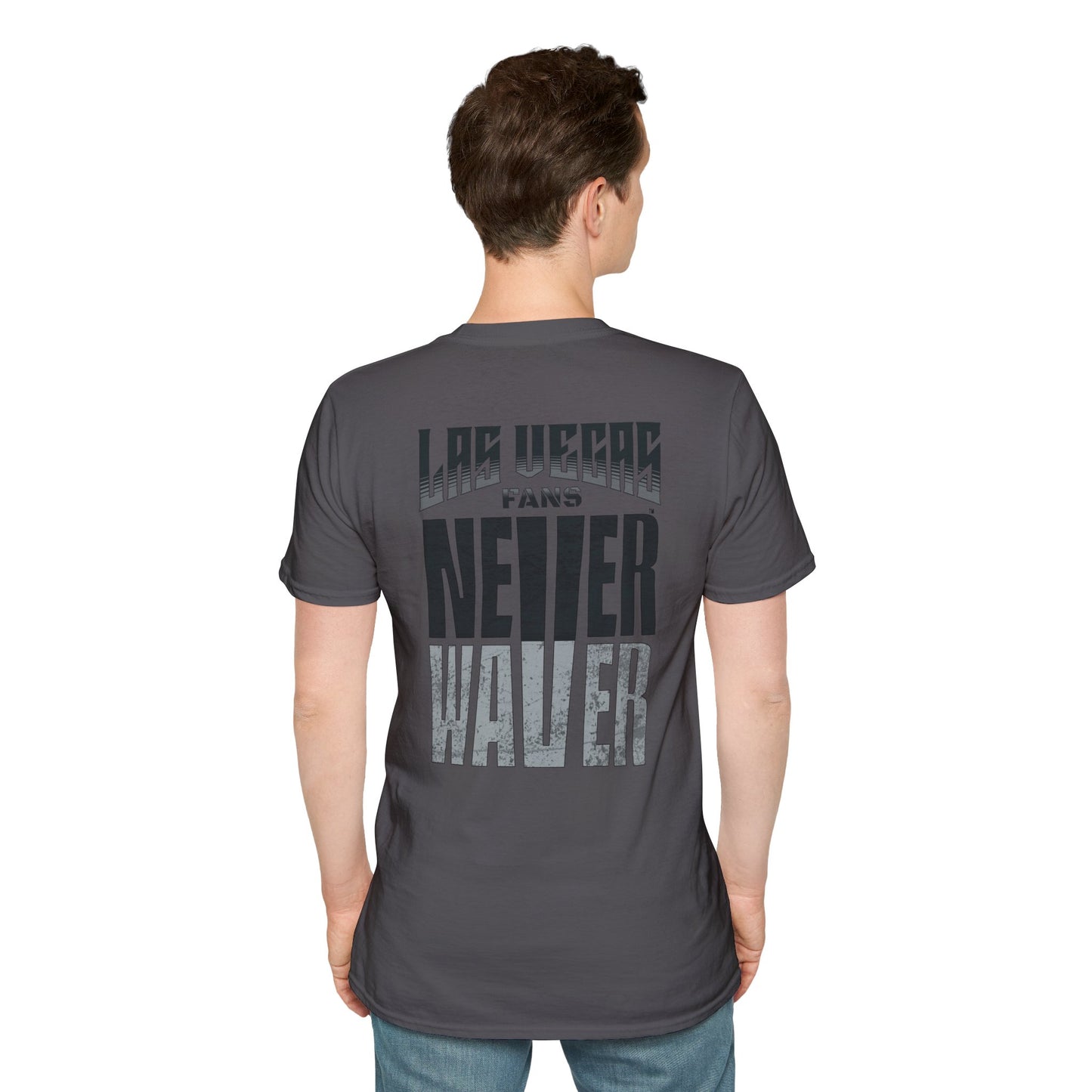 Las Vegas Fans Never Waver Unisex Softstyle T-Shirt - Never Waver