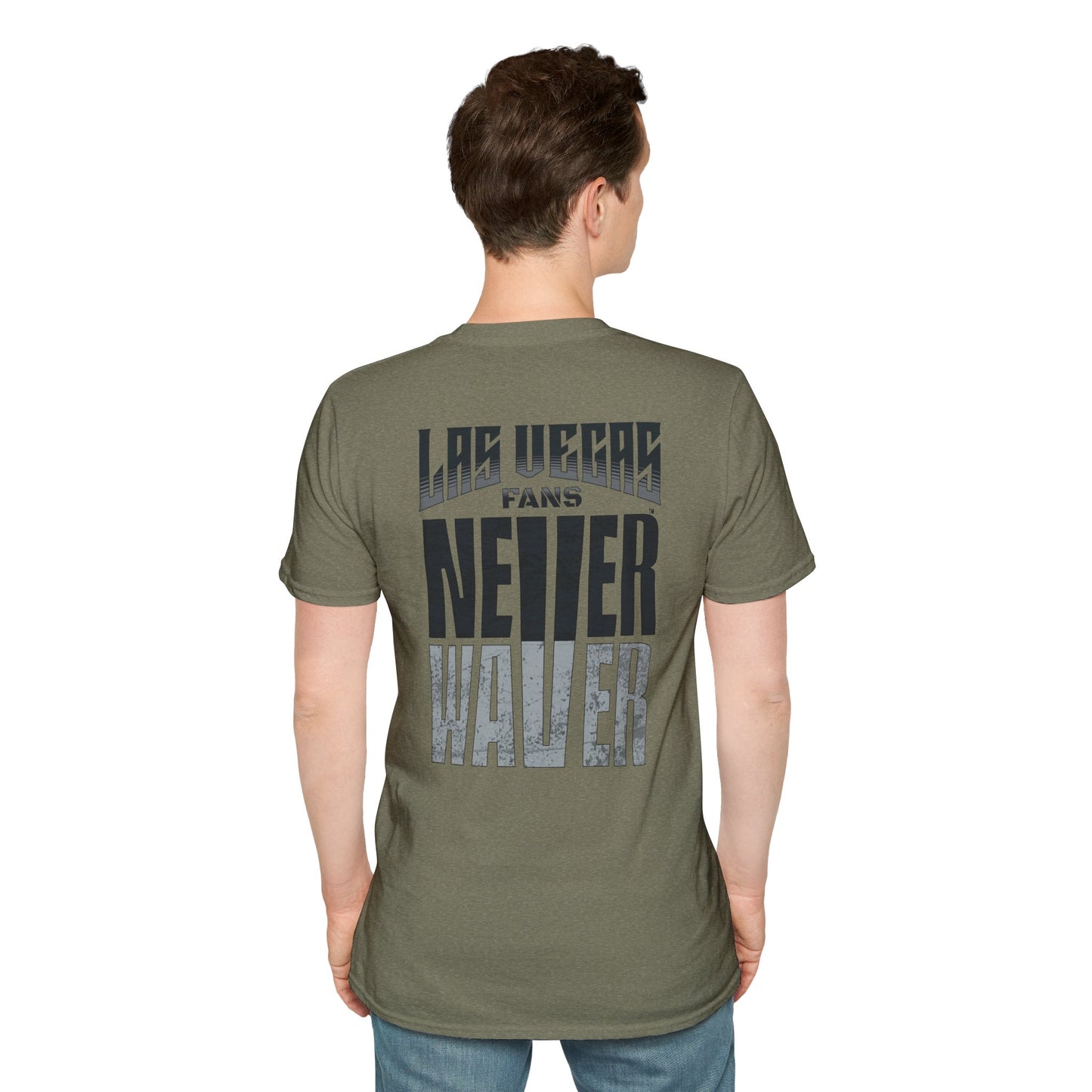 Las Vegas Fans Never Waver Unisex Softstyle T-Shirt - Never Waver