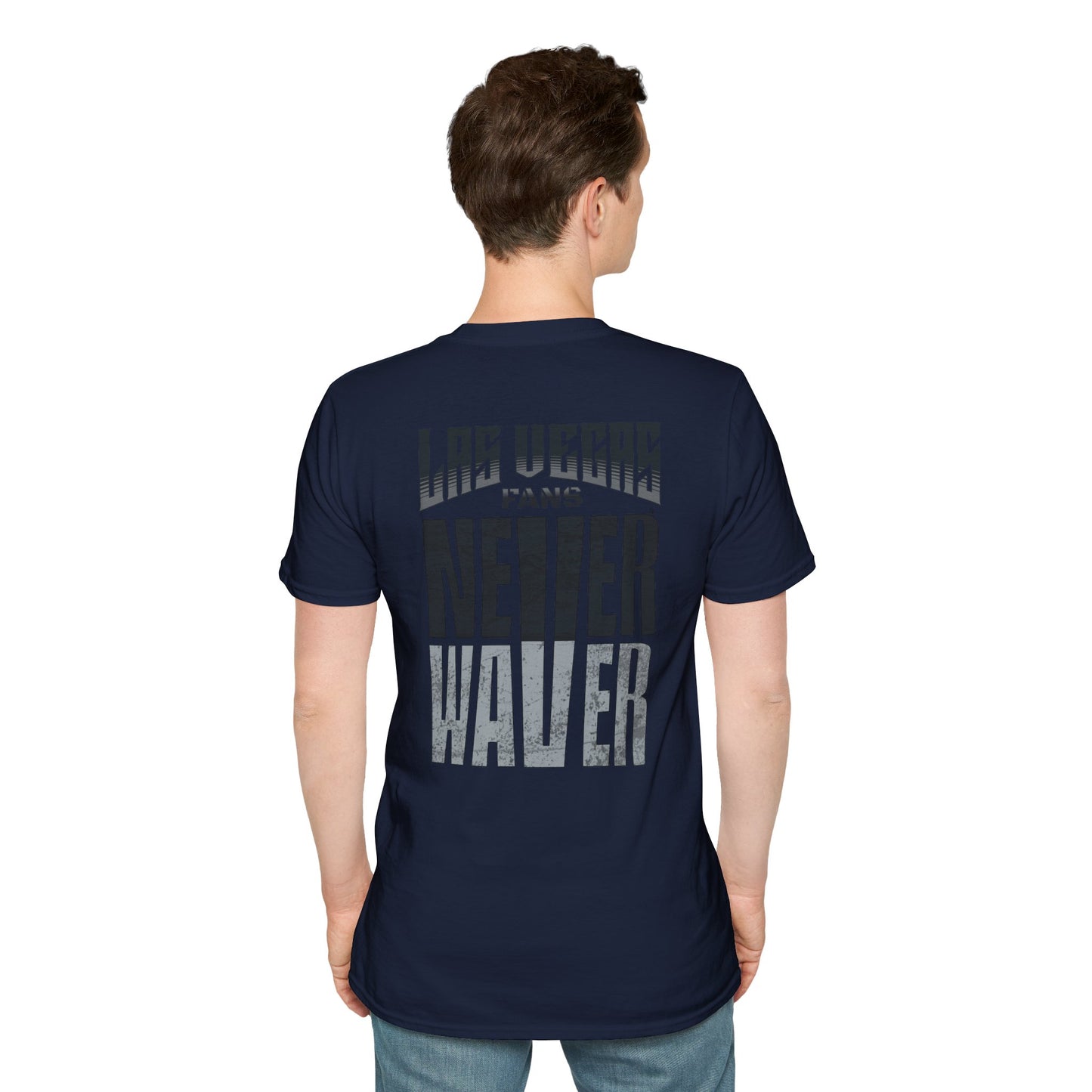 Las Vegas Fans Never Waver Unisex Softstyle T-Shirt - Never Waver
