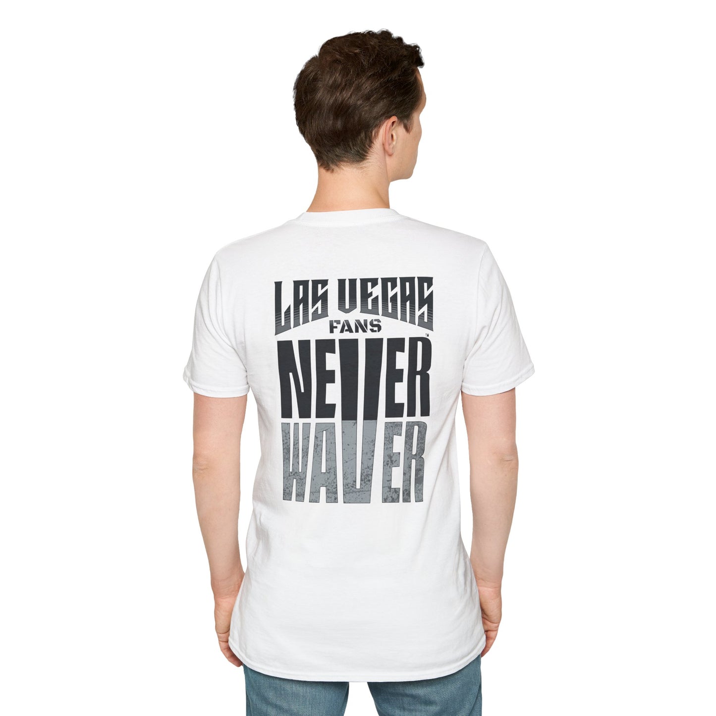 Las Vegas Fans Never Waver Unisex Softstyle T-Shirt - Never Waver