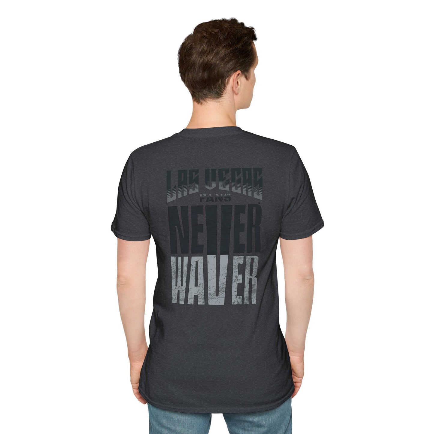 Las Vegas Fans Never Waver Unisex Softstyle T-Shirt - Never Waver