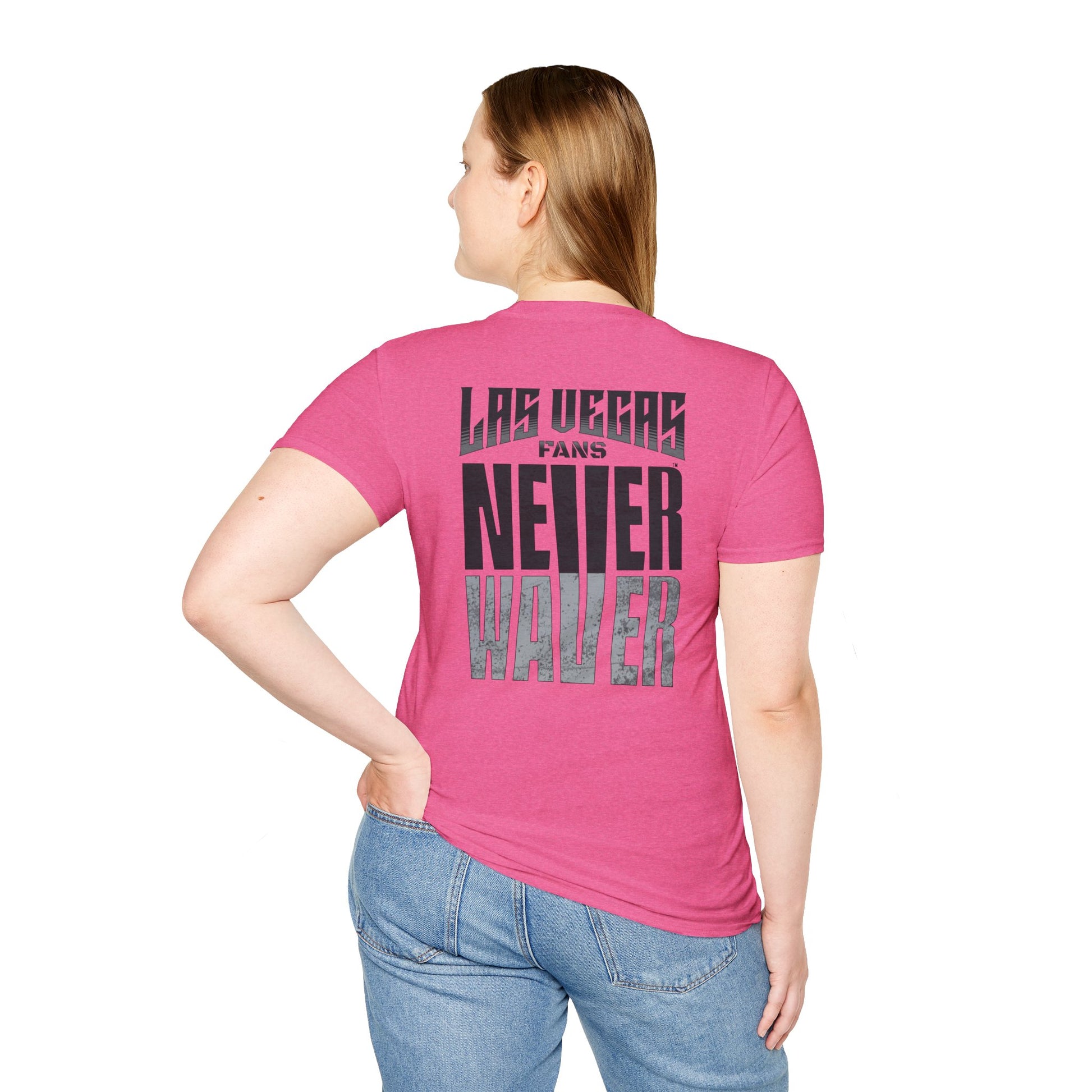 Las Vegas Fans Never Waver Unisex Softstyle T-Shirt - Never Waver