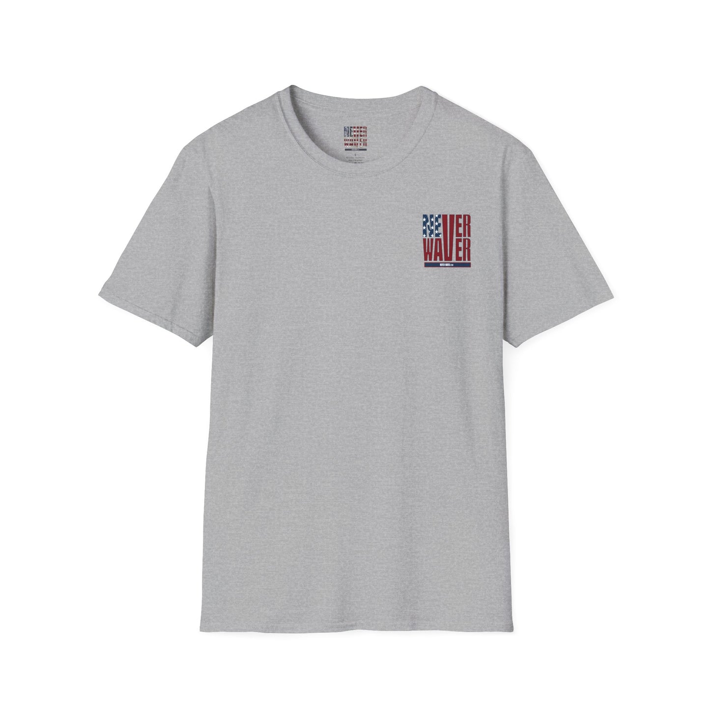 Never Waver USA Unisex Softstyle T-Shirt - Never Waver