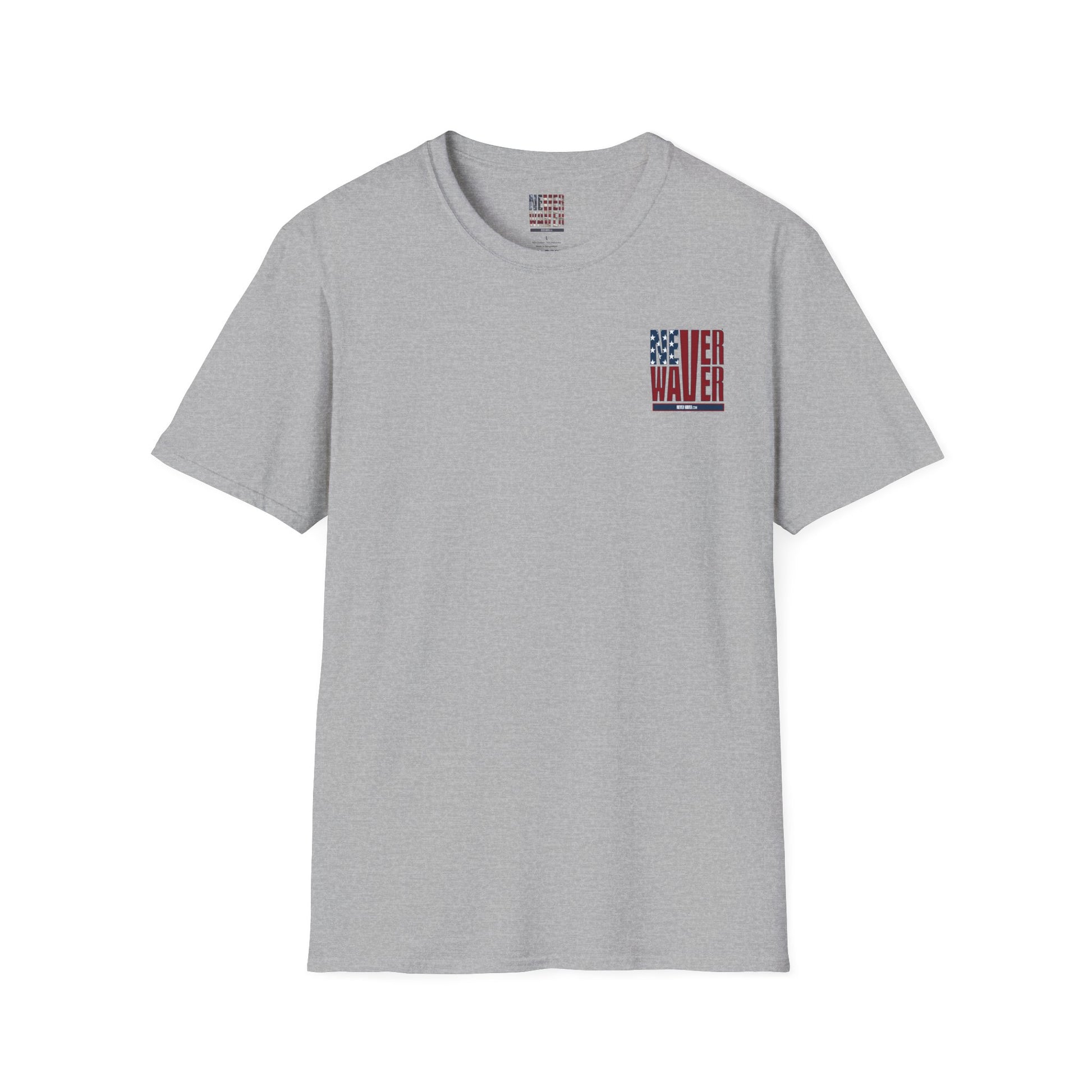 Never Waver USA Unisex Softstyle T-Shirt - Never Waver