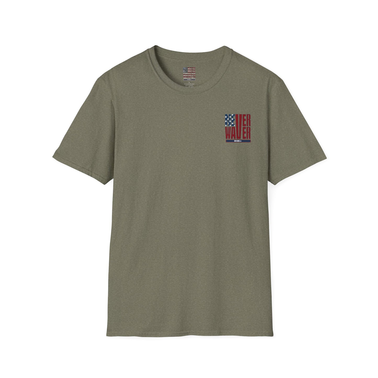 Never Waver USA Unisex Softstyle T-Shirt - Never Waver